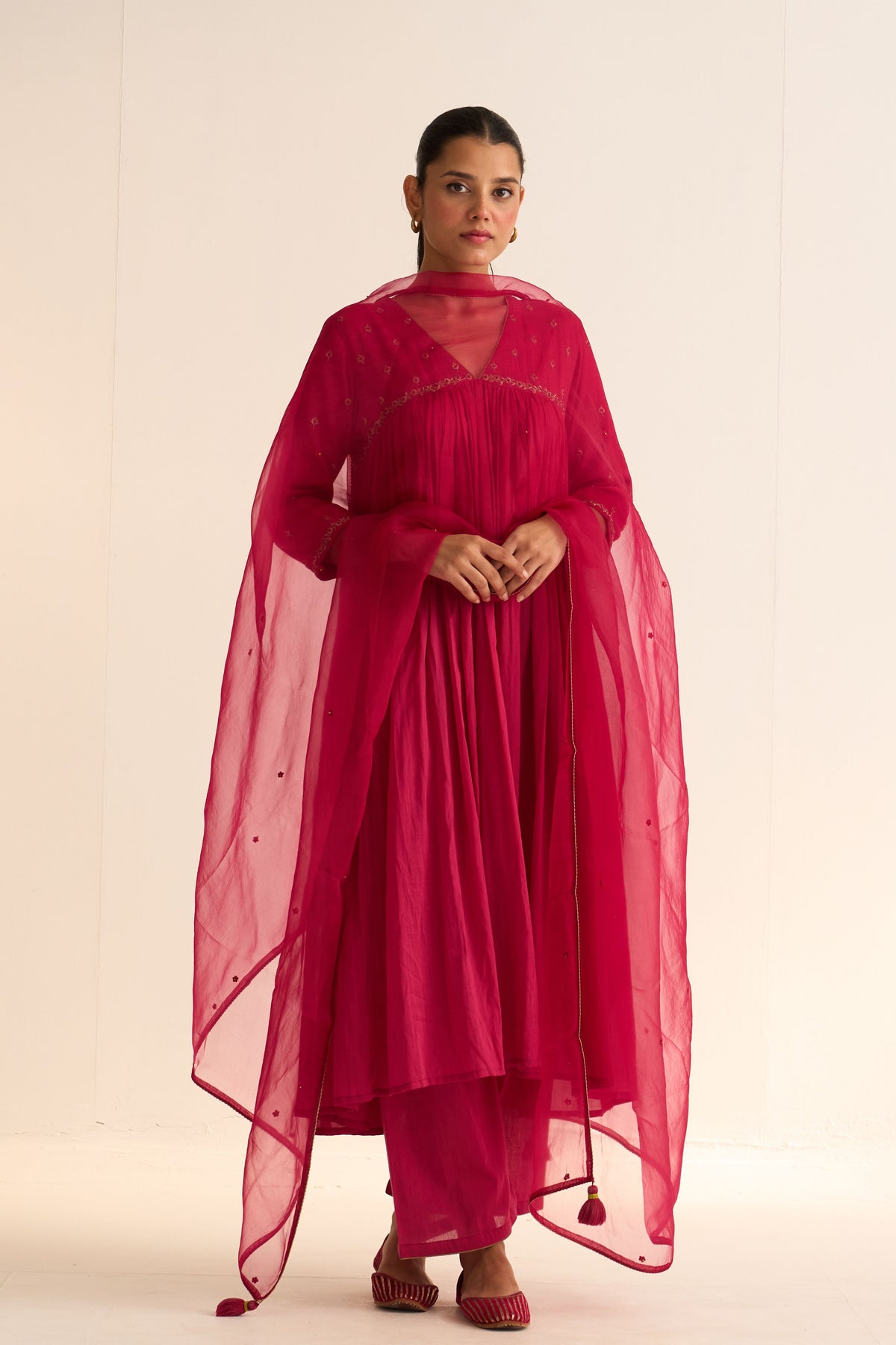 Aarish Rani Pink Dupatta