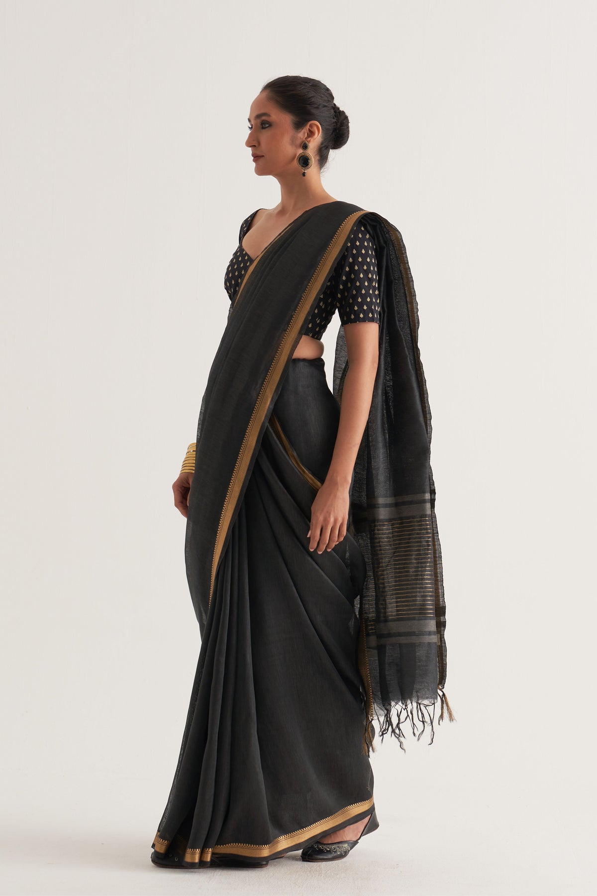 Paro Black Saree