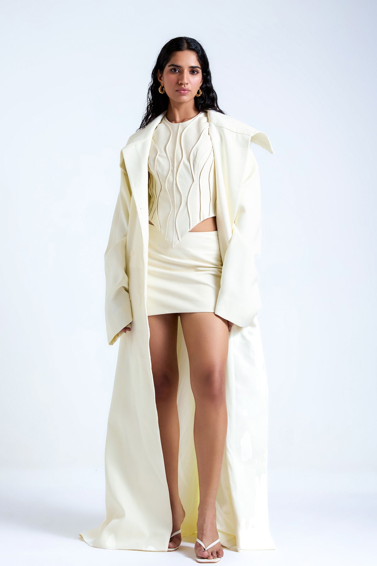 Marla Off White Jacket Set