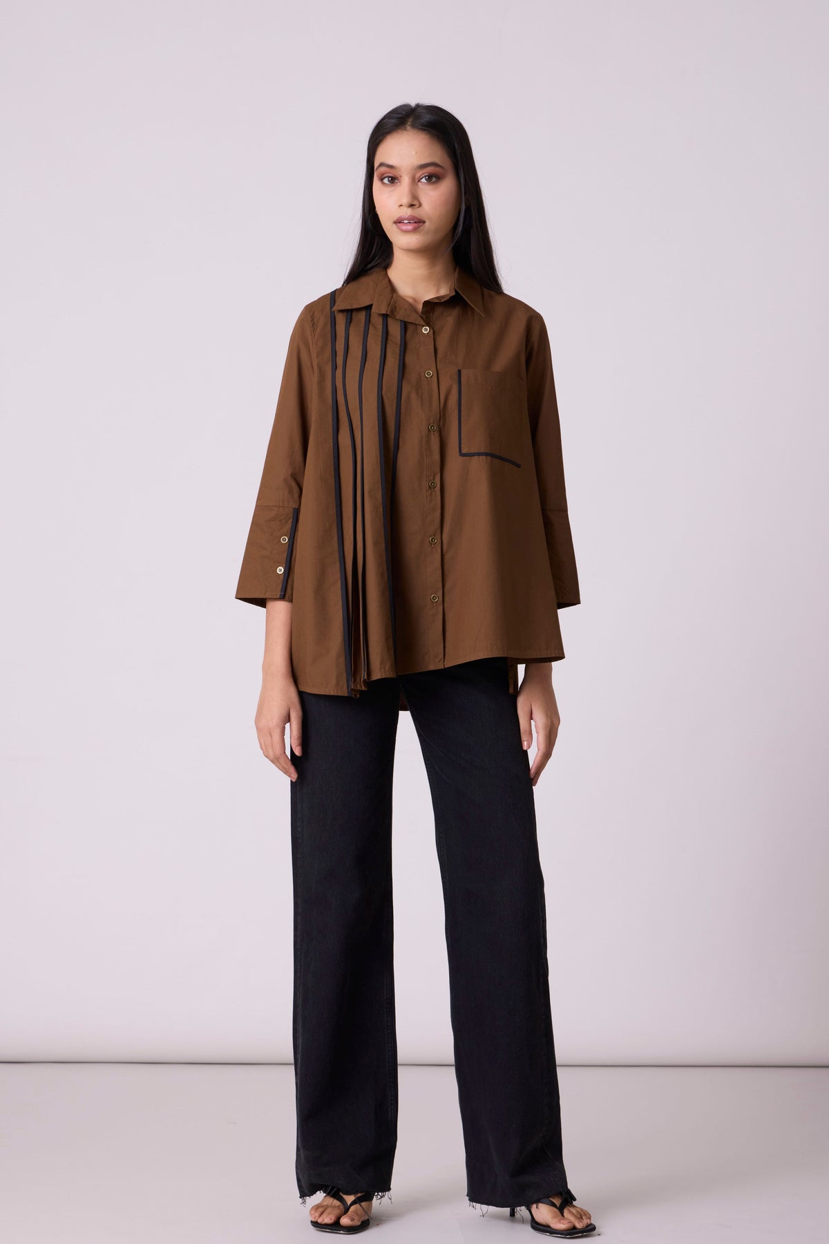 Augusta Olive Brown Shirt