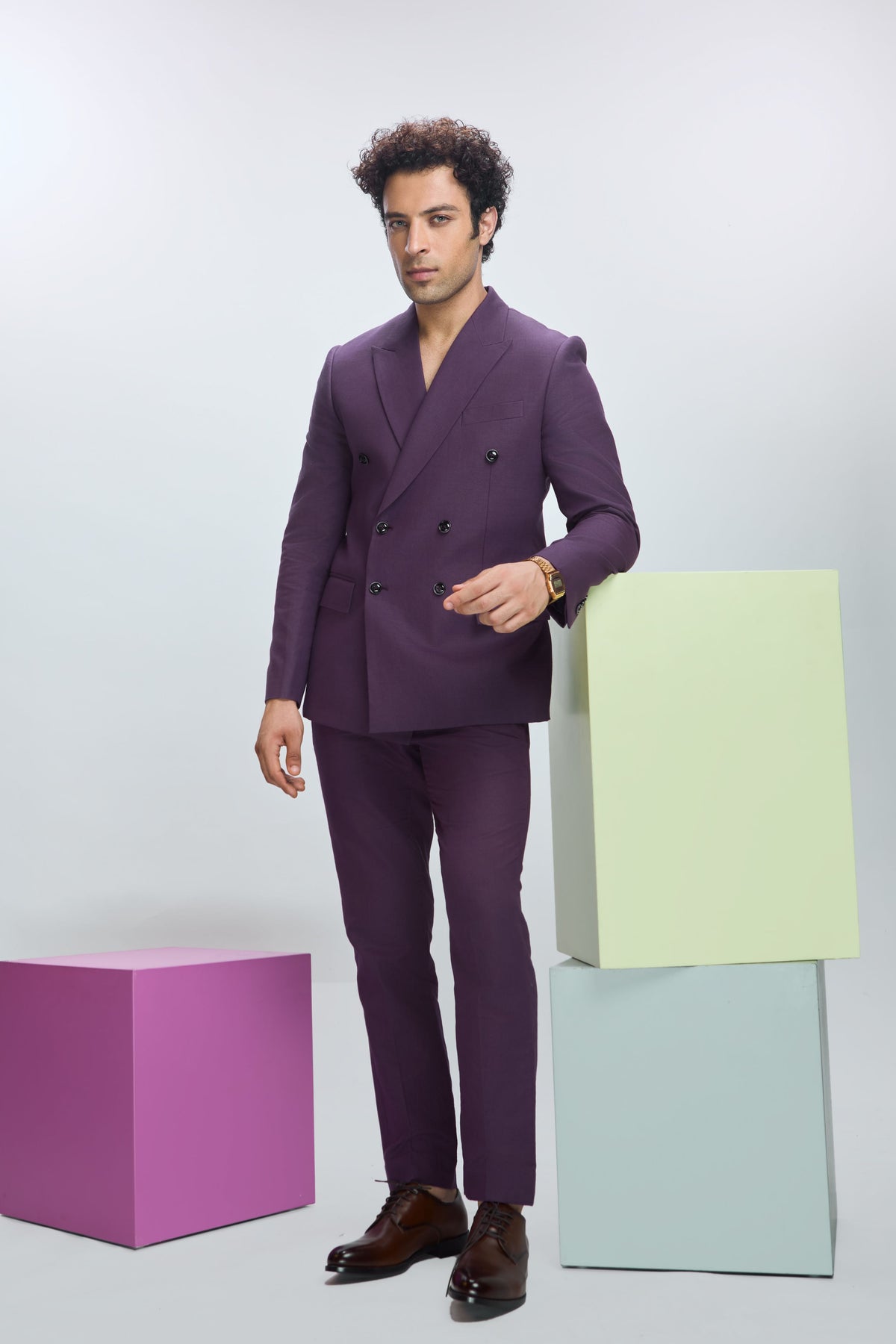 Deep Plum Straight Pant