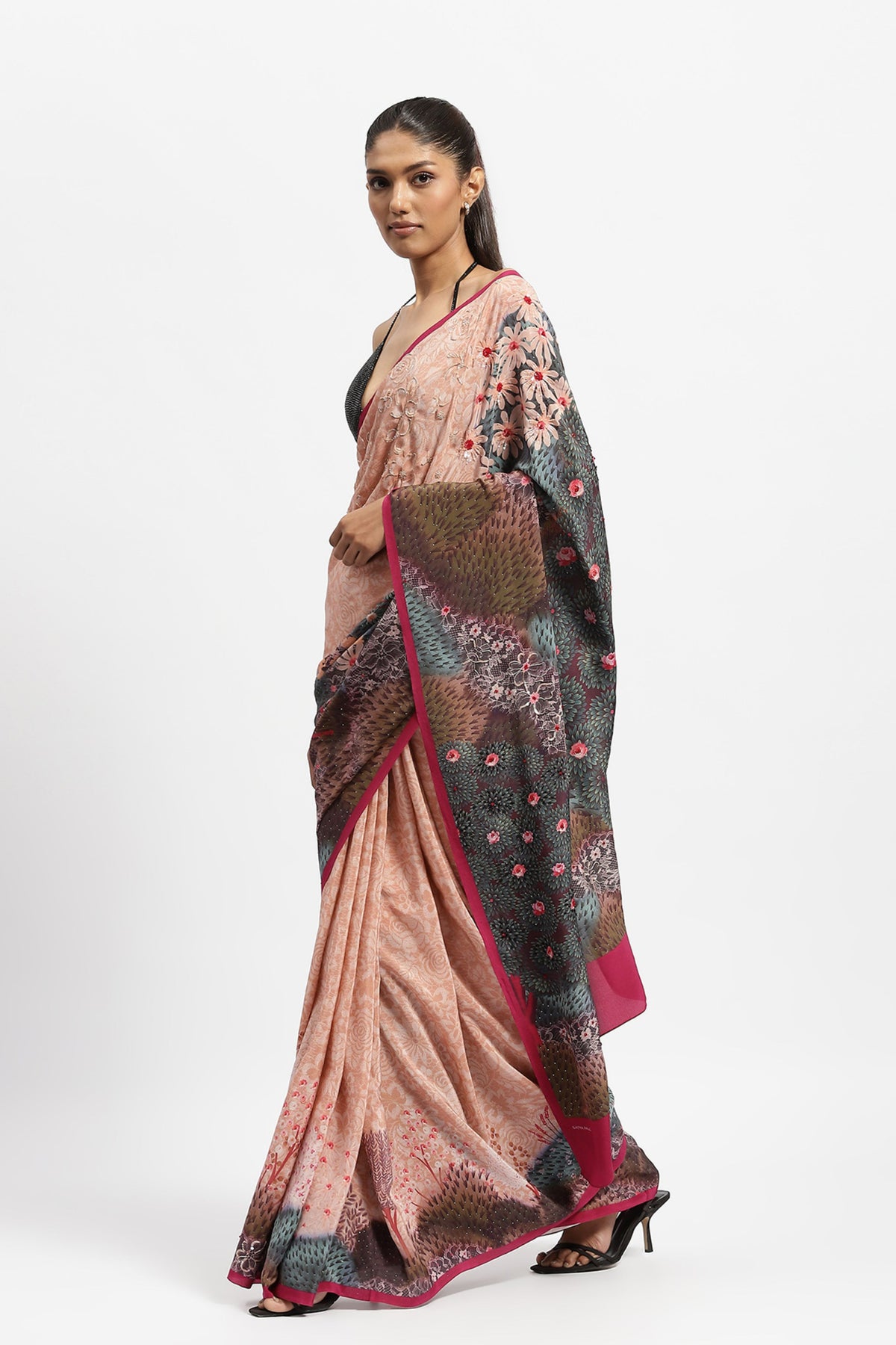 Messenger Embellished Saree