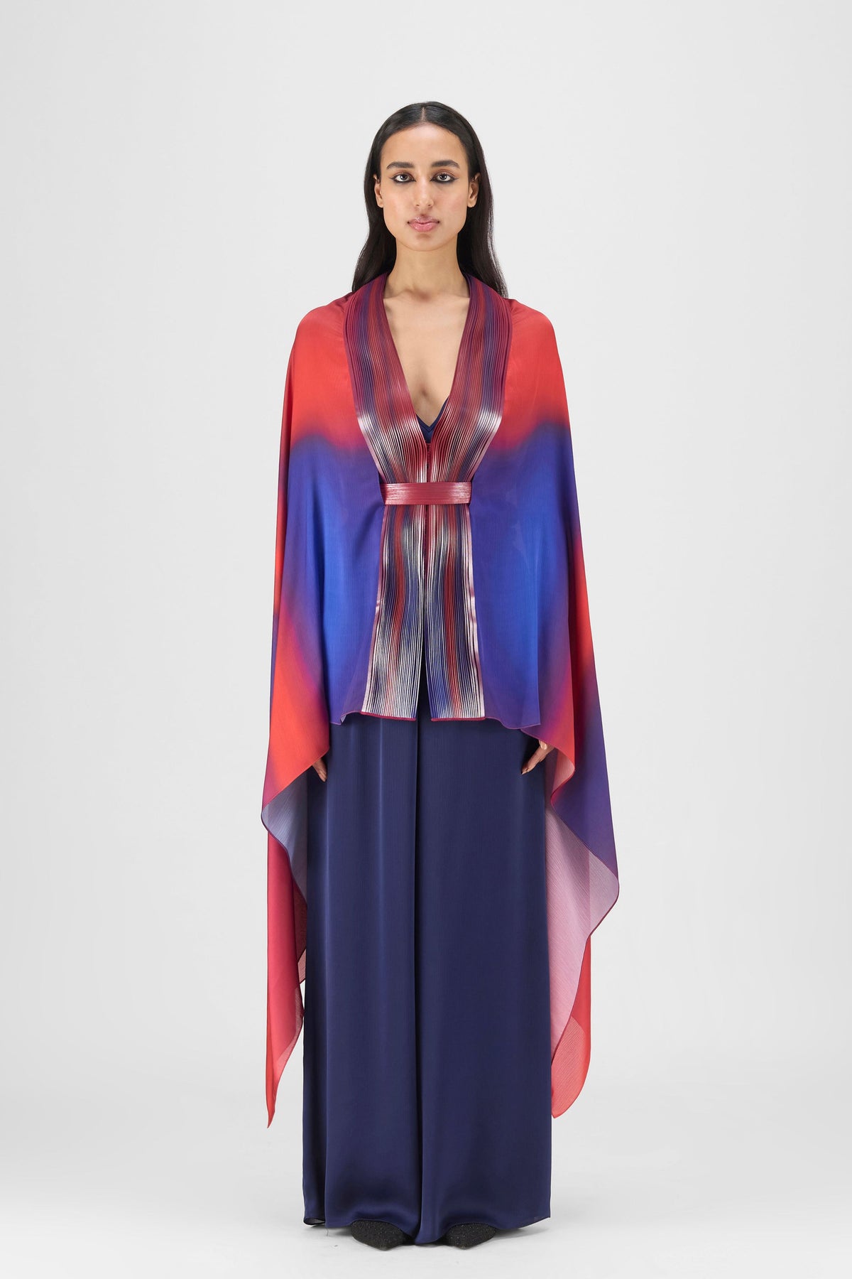 Metallic Red Watercolour Cape