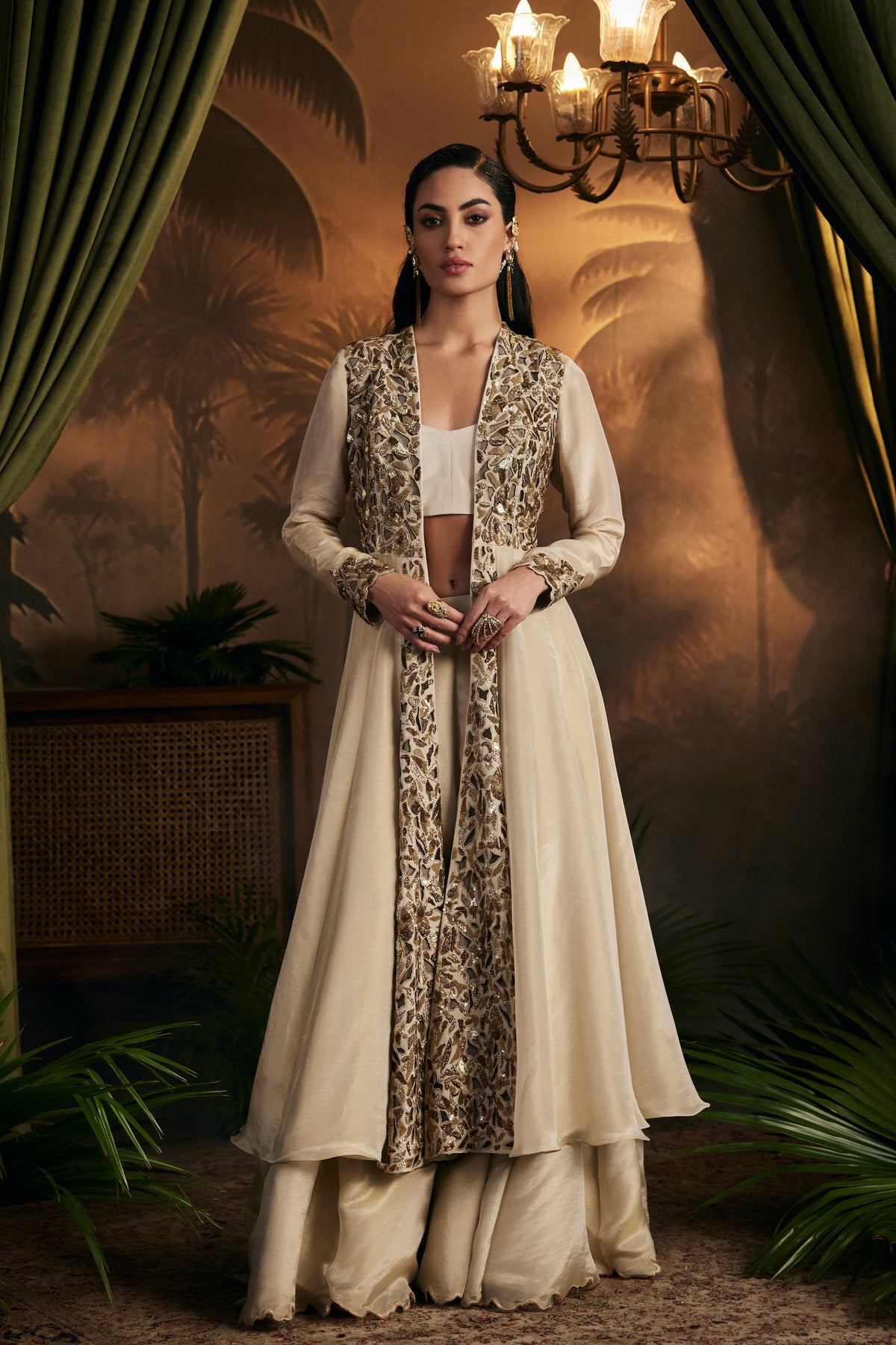 Champagne Sharara Set