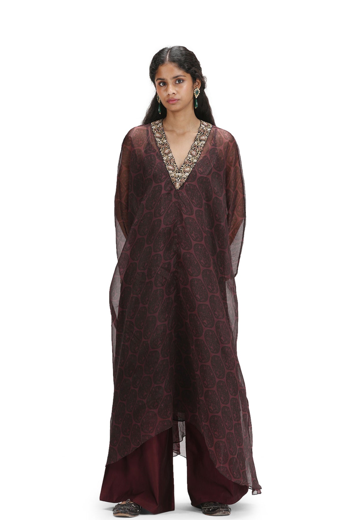 Usma Printed Kaftan Set