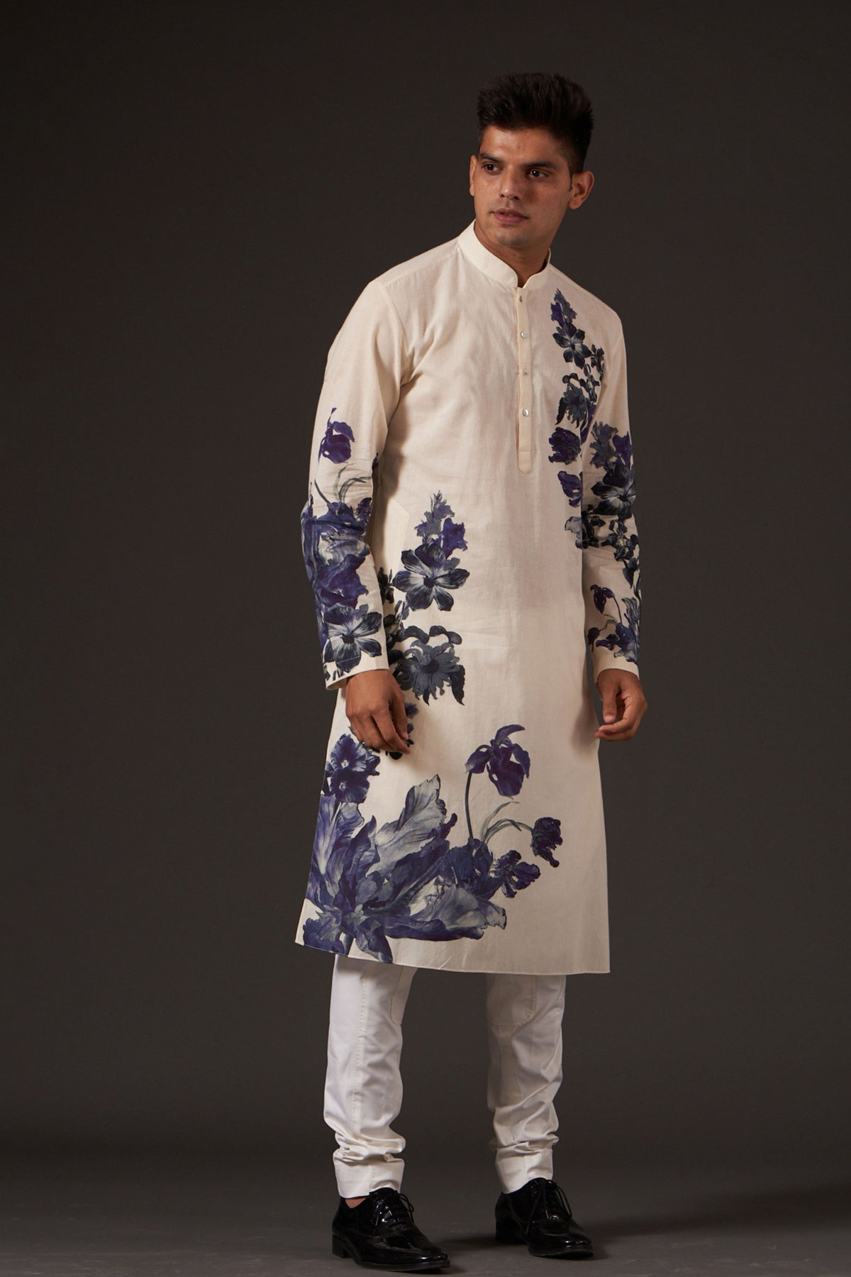 Ivory Digital Print Kurta Set