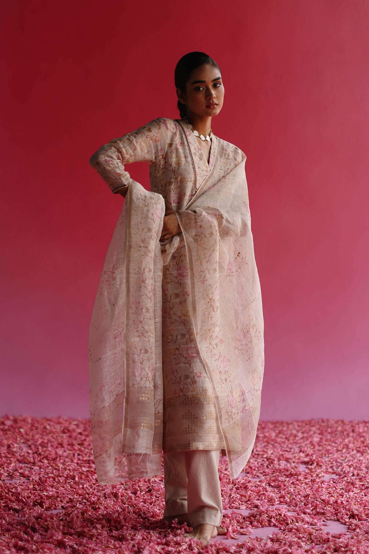 Gulbag Pink Dupatta