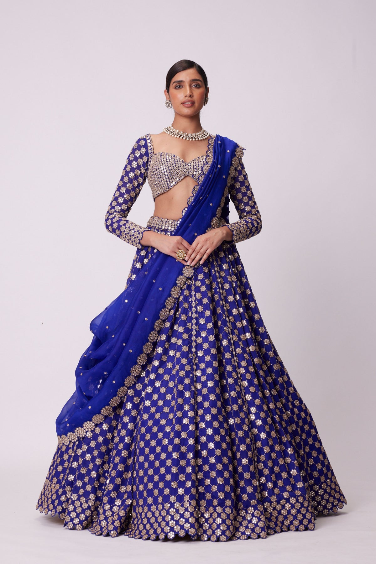 Persian Blue Lehenga