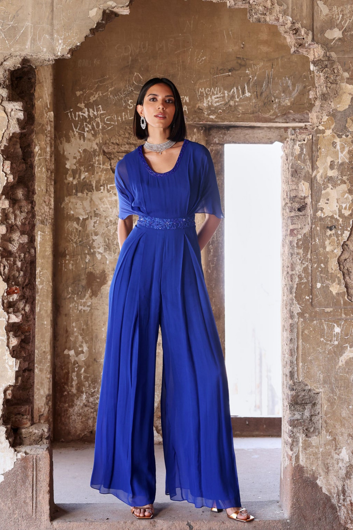 Alessia Jumpsuit in Electric Blue