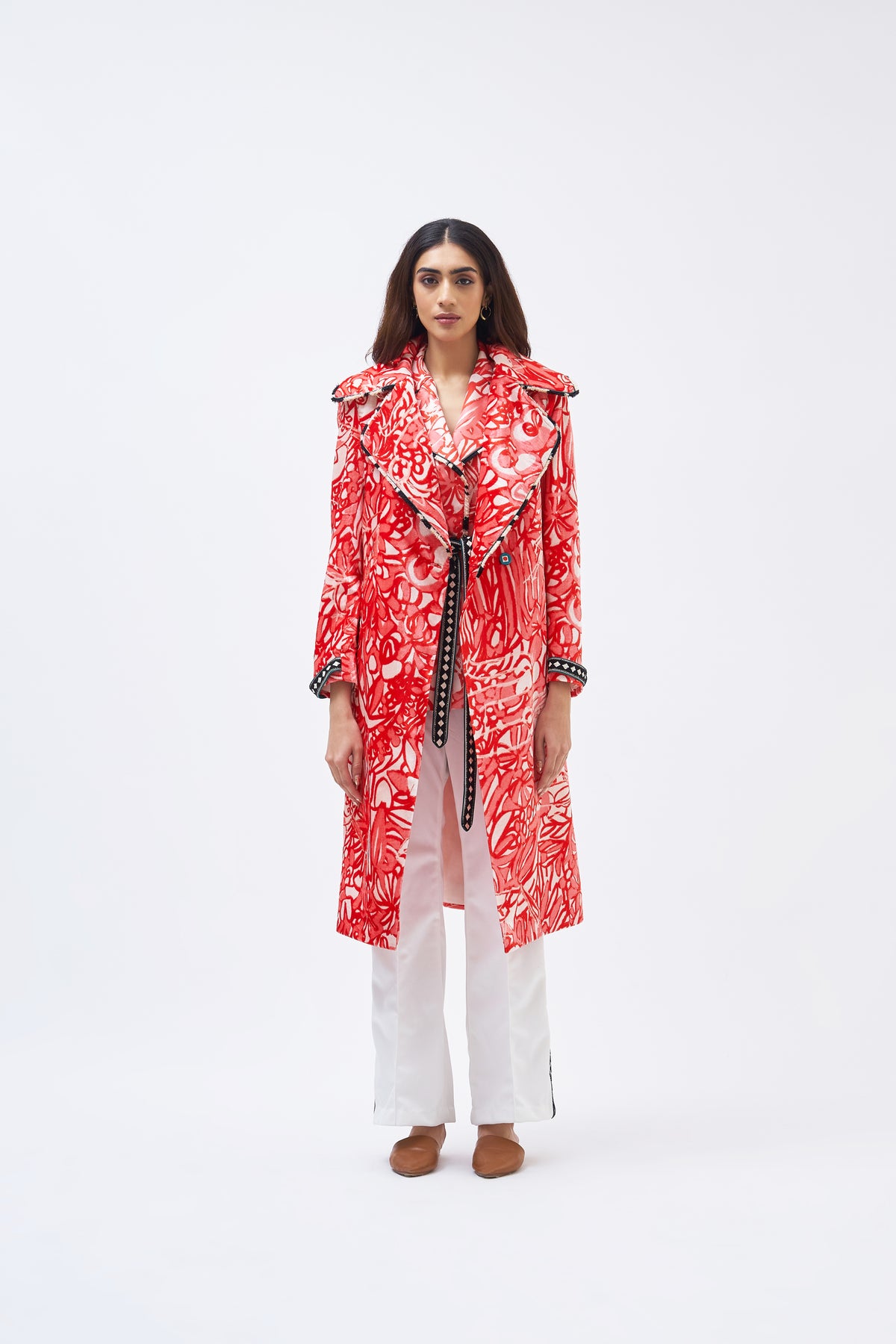 Masai Coral Pink Trench Jacket