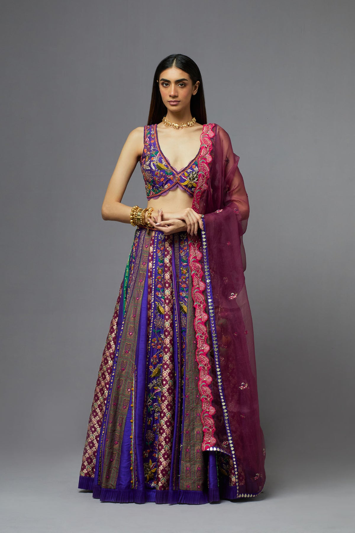 Purple Lehenga Set