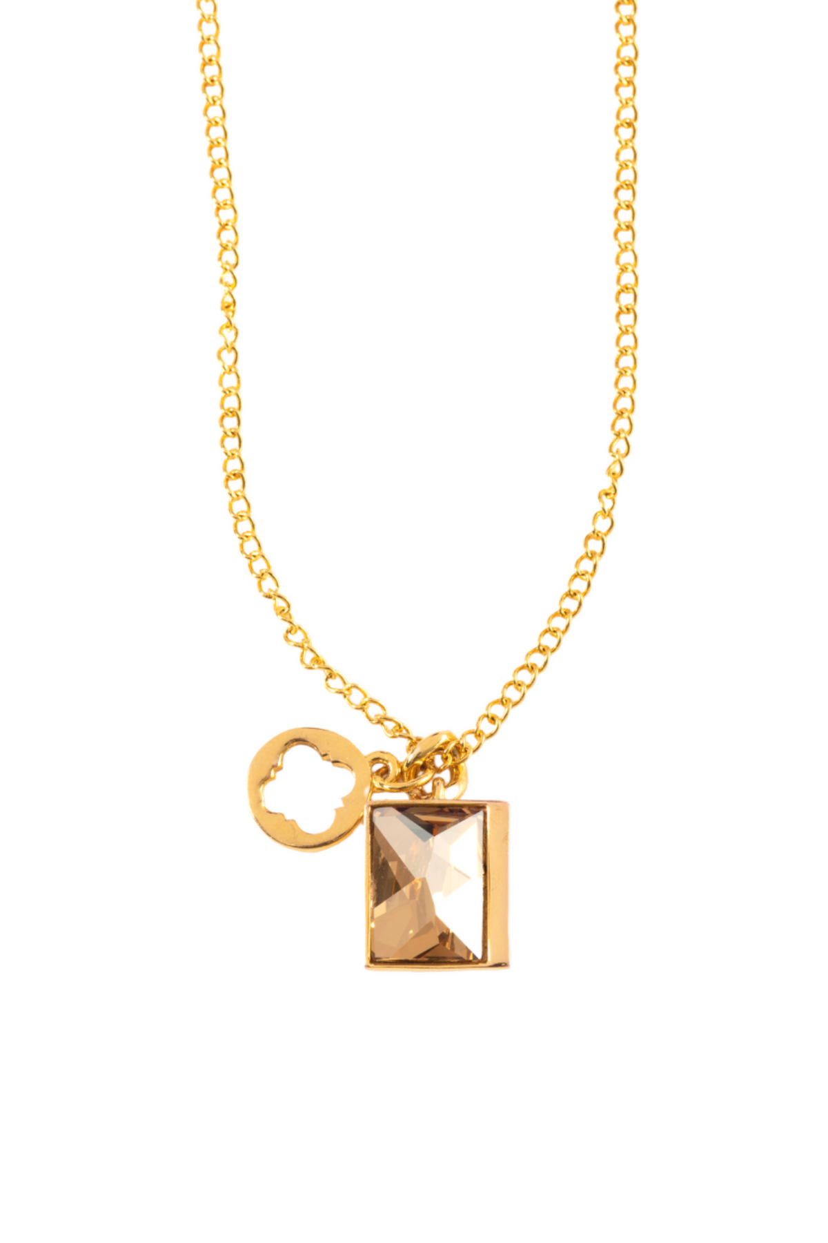 Sirius Crystal Necklace - Gold