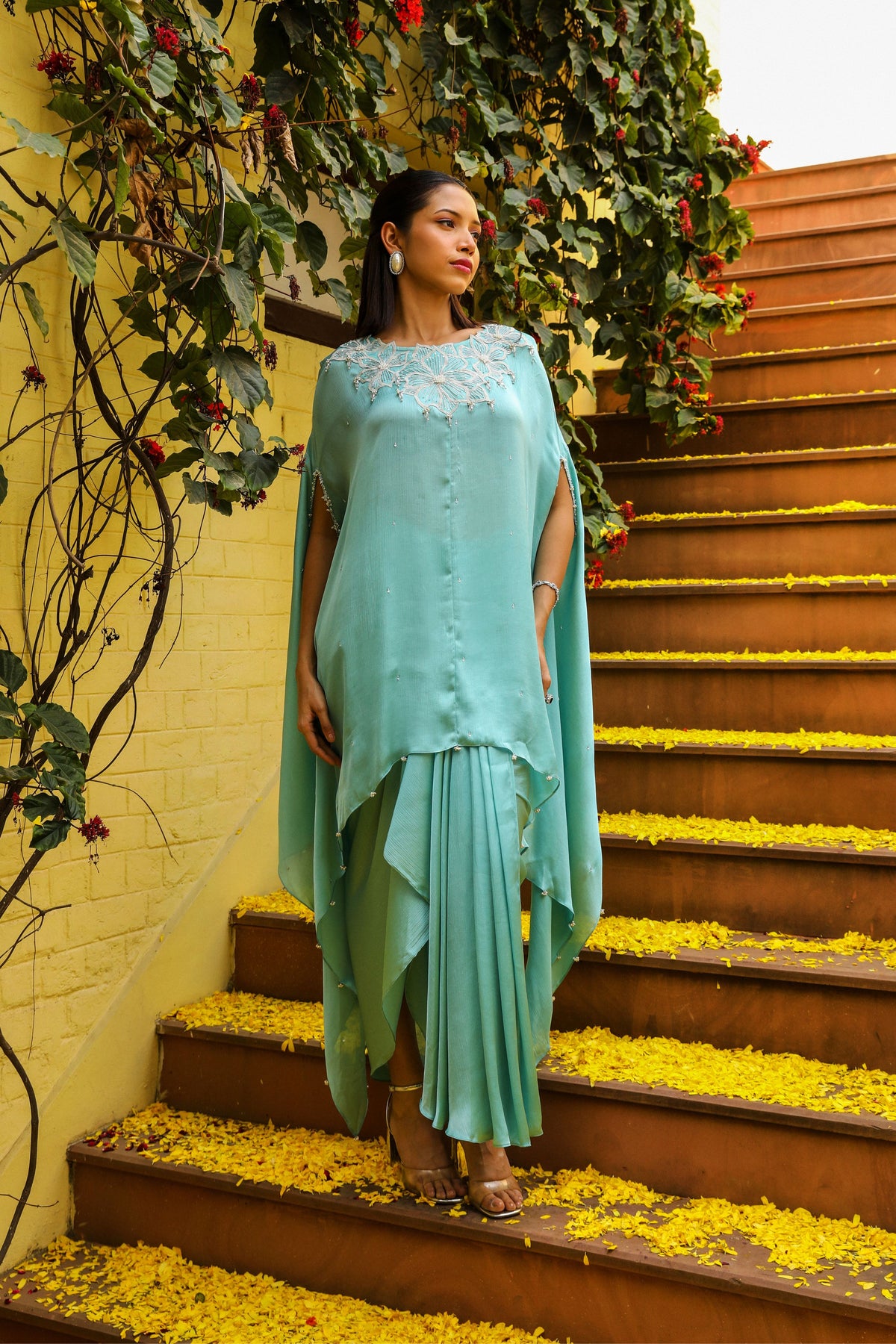 Rhytm Blue Kaftan Set