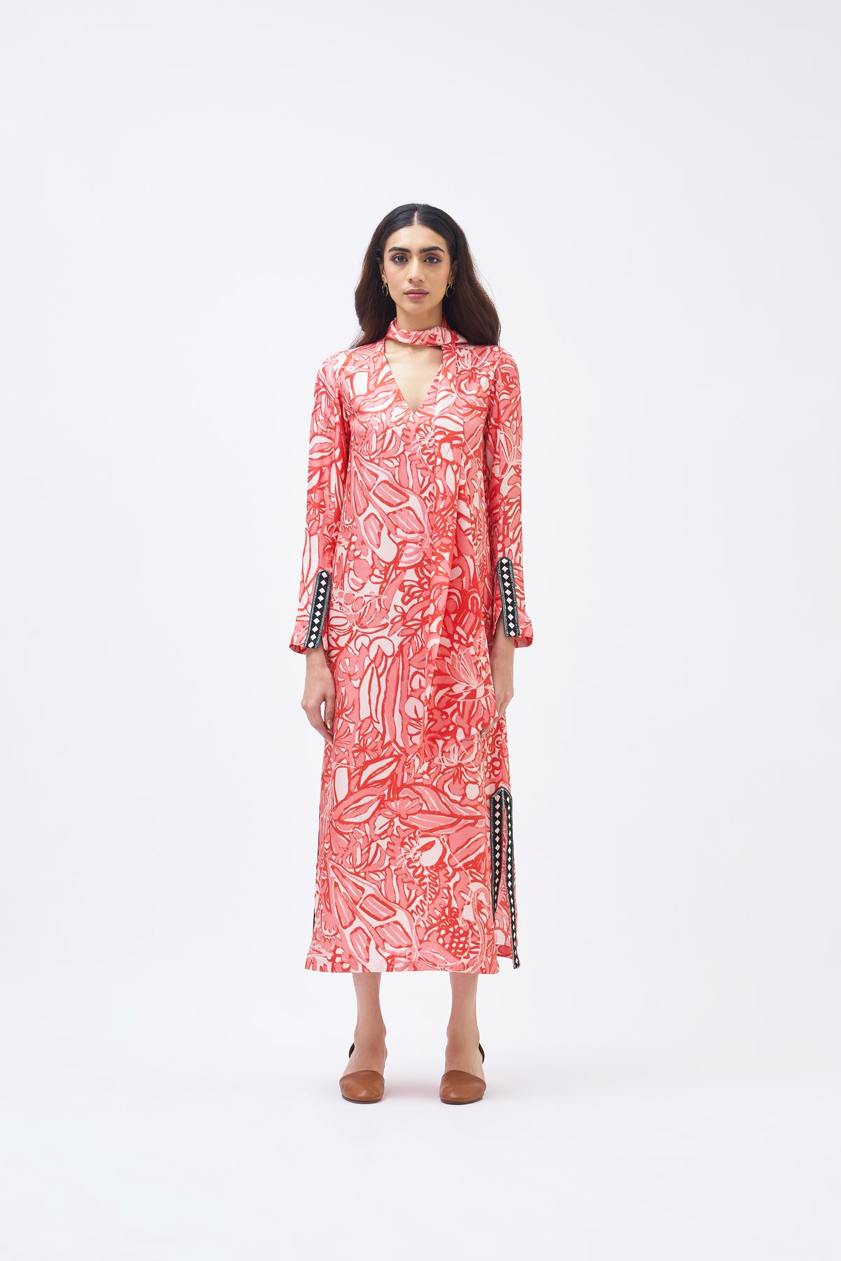 Masai Coral Pink Kaftan Dress