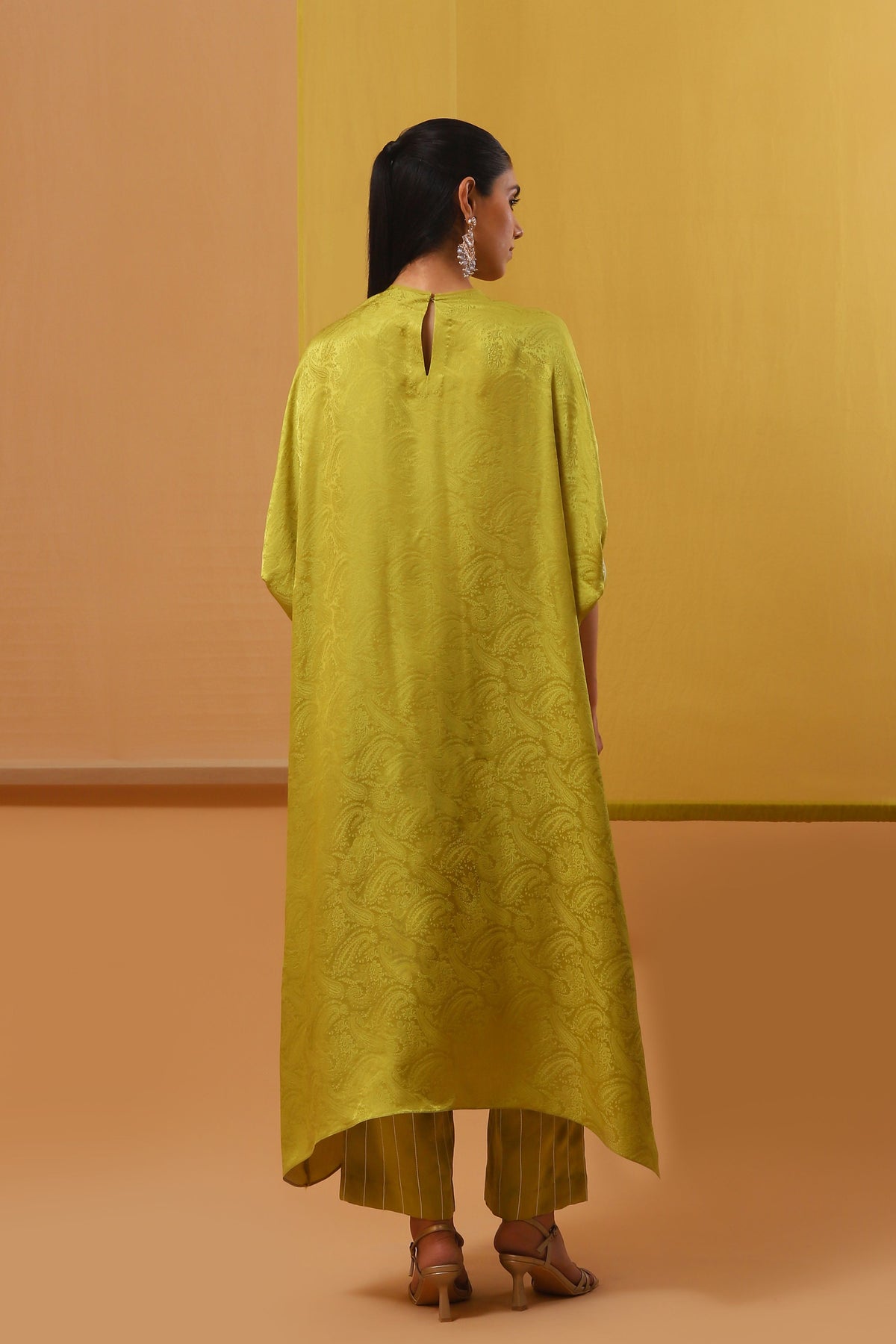 Lime Green Nura Kaftan Set