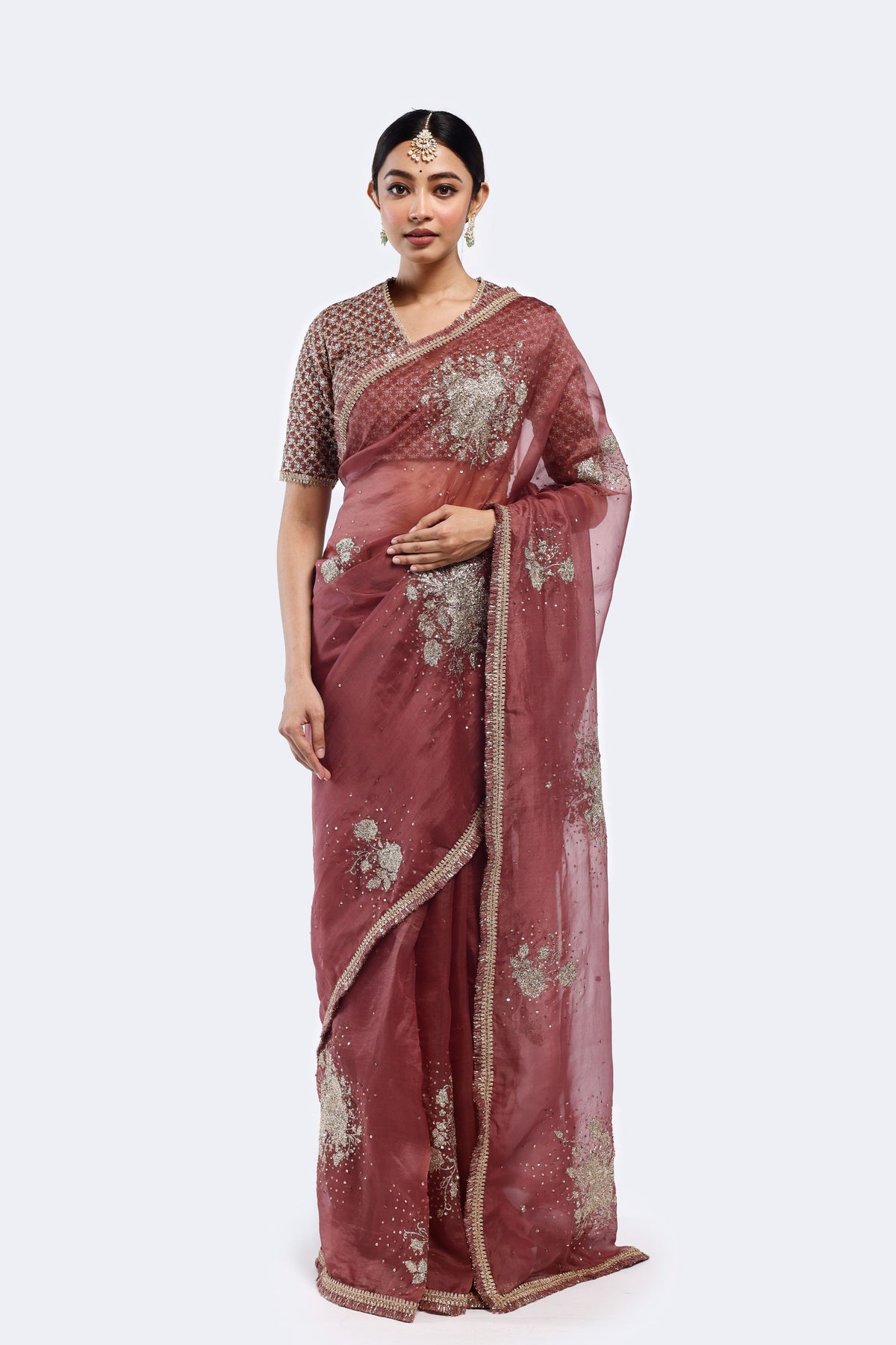 Dead Rose Saree Set