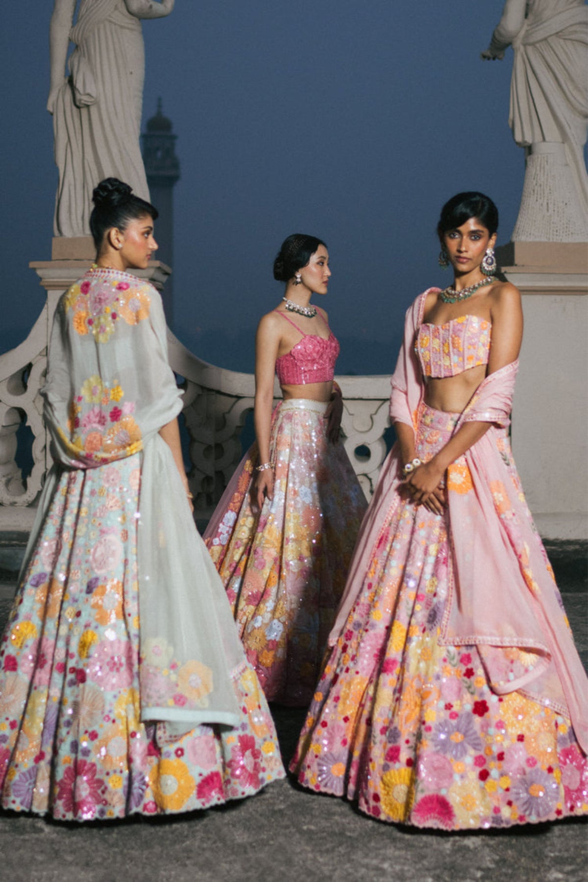 Pink Iris Lehenga Set