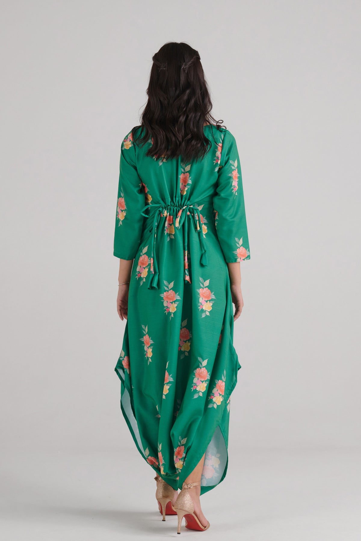 Jade Green Dhoti Jumpsuit