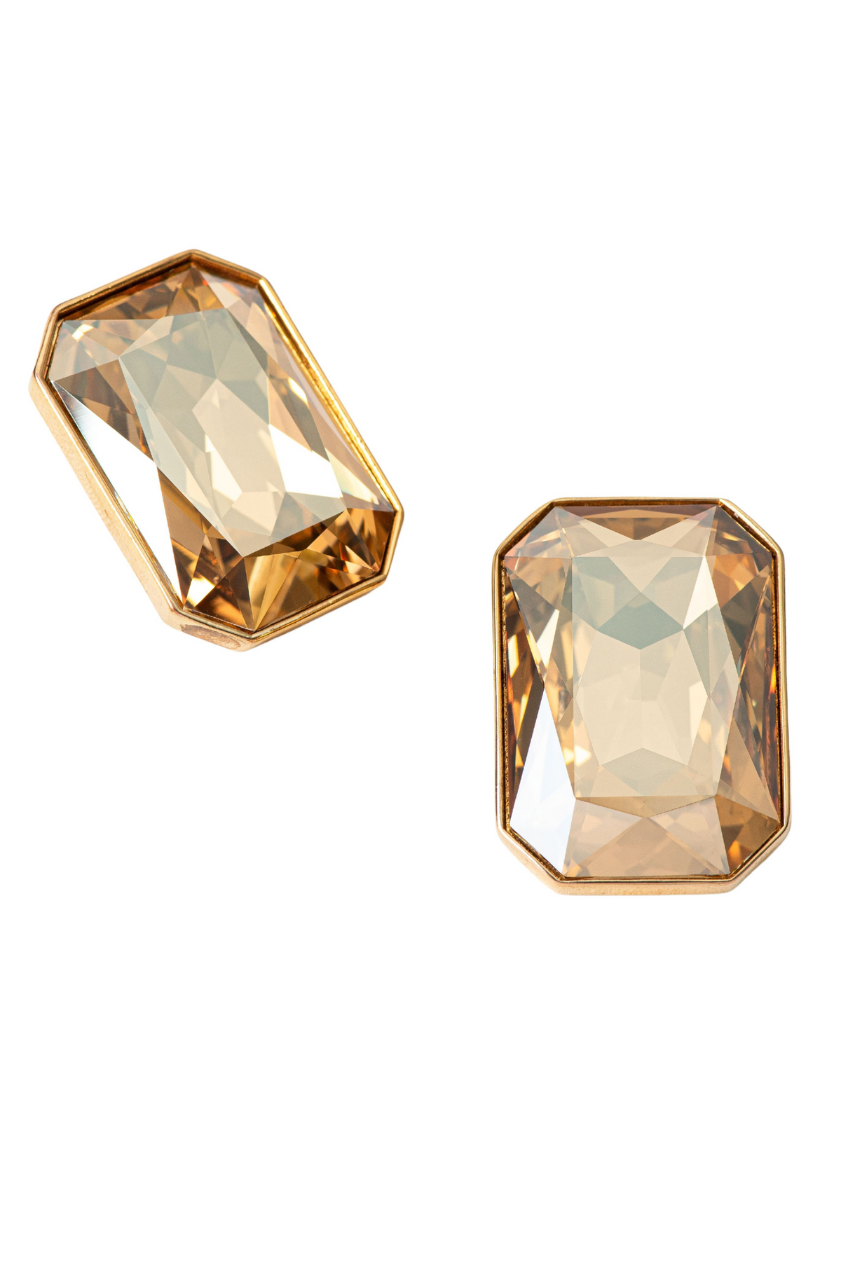 Radiance Crystal Cocktail Earring - Gold