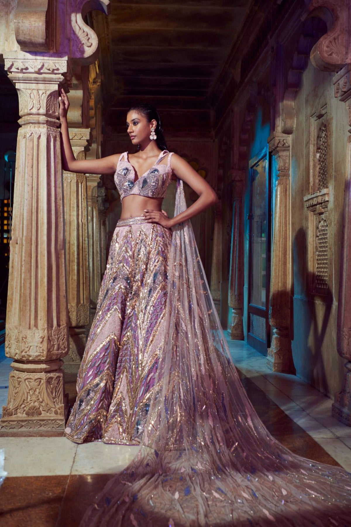 Lilac Lehenga