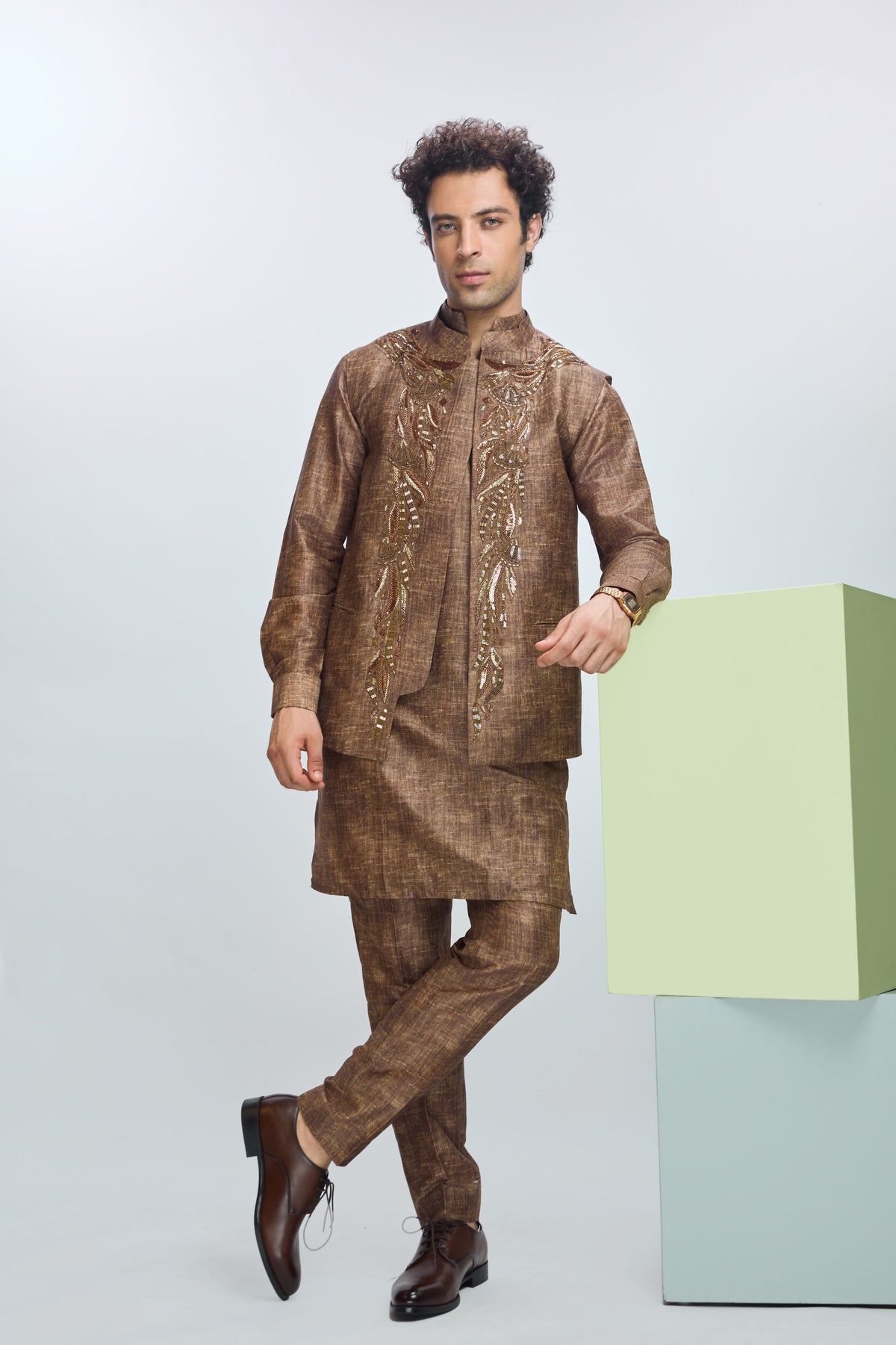 Savannah Embroidere Bundi &amp; Kurta Set