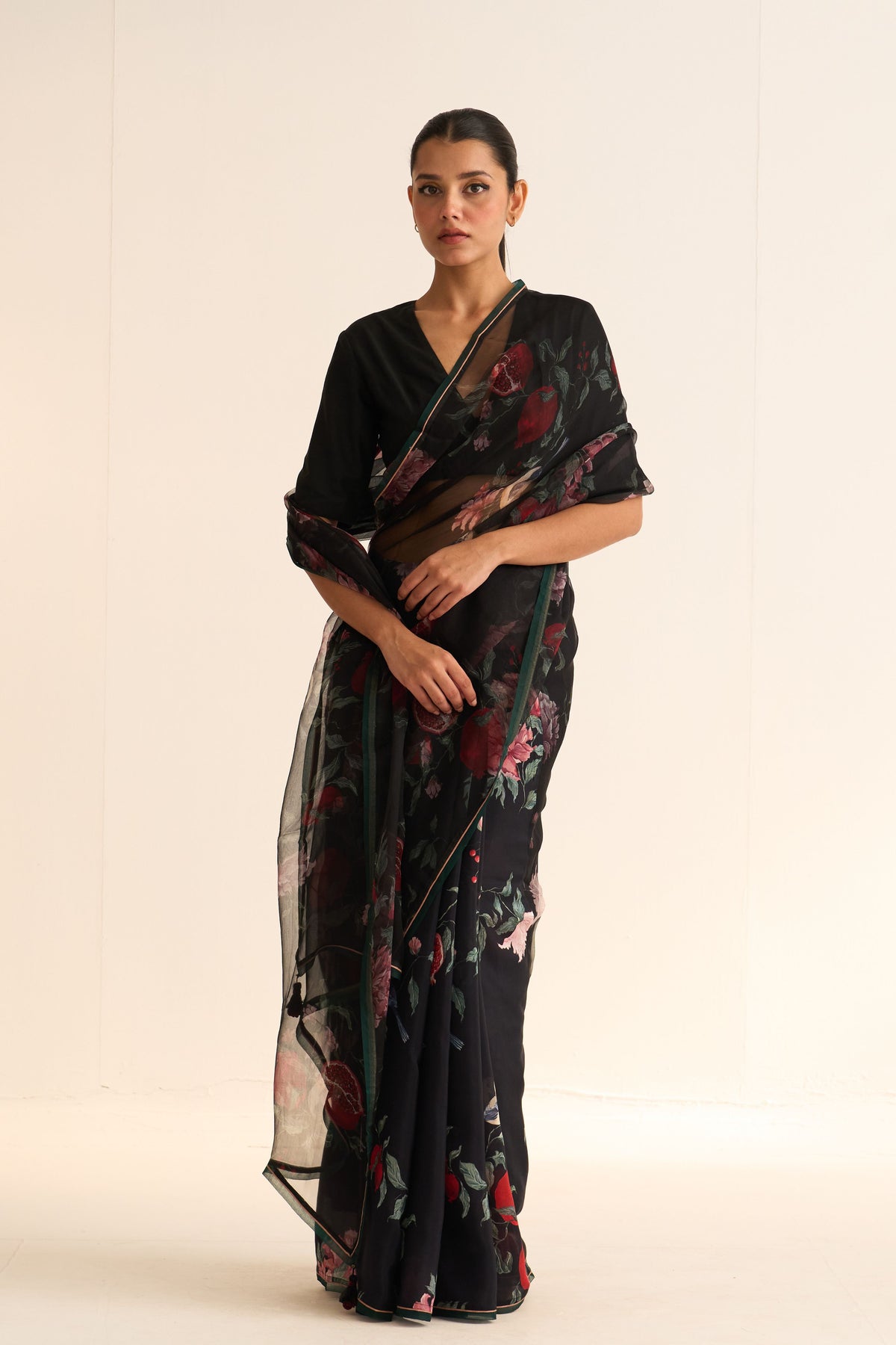 Saira Black Saree