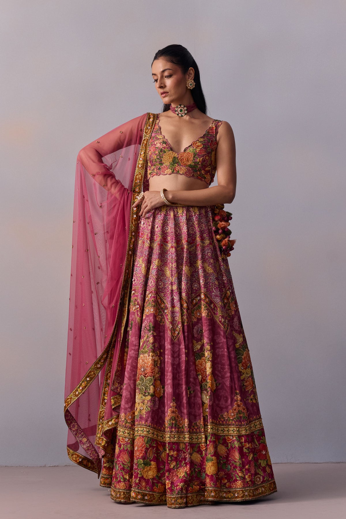 Candy Pink Zareen Lehenga Set