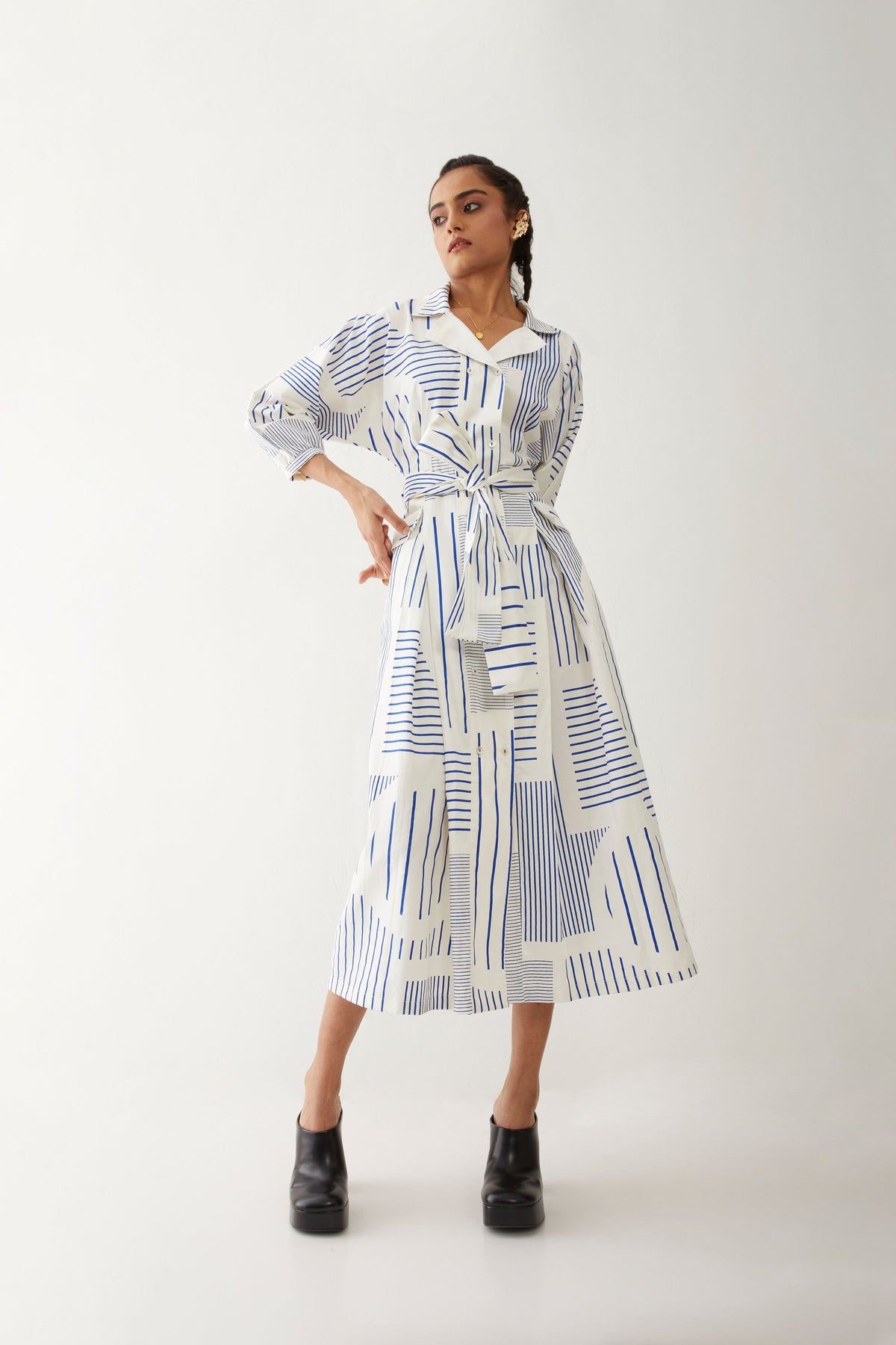 Mara Dress With Reflection Print