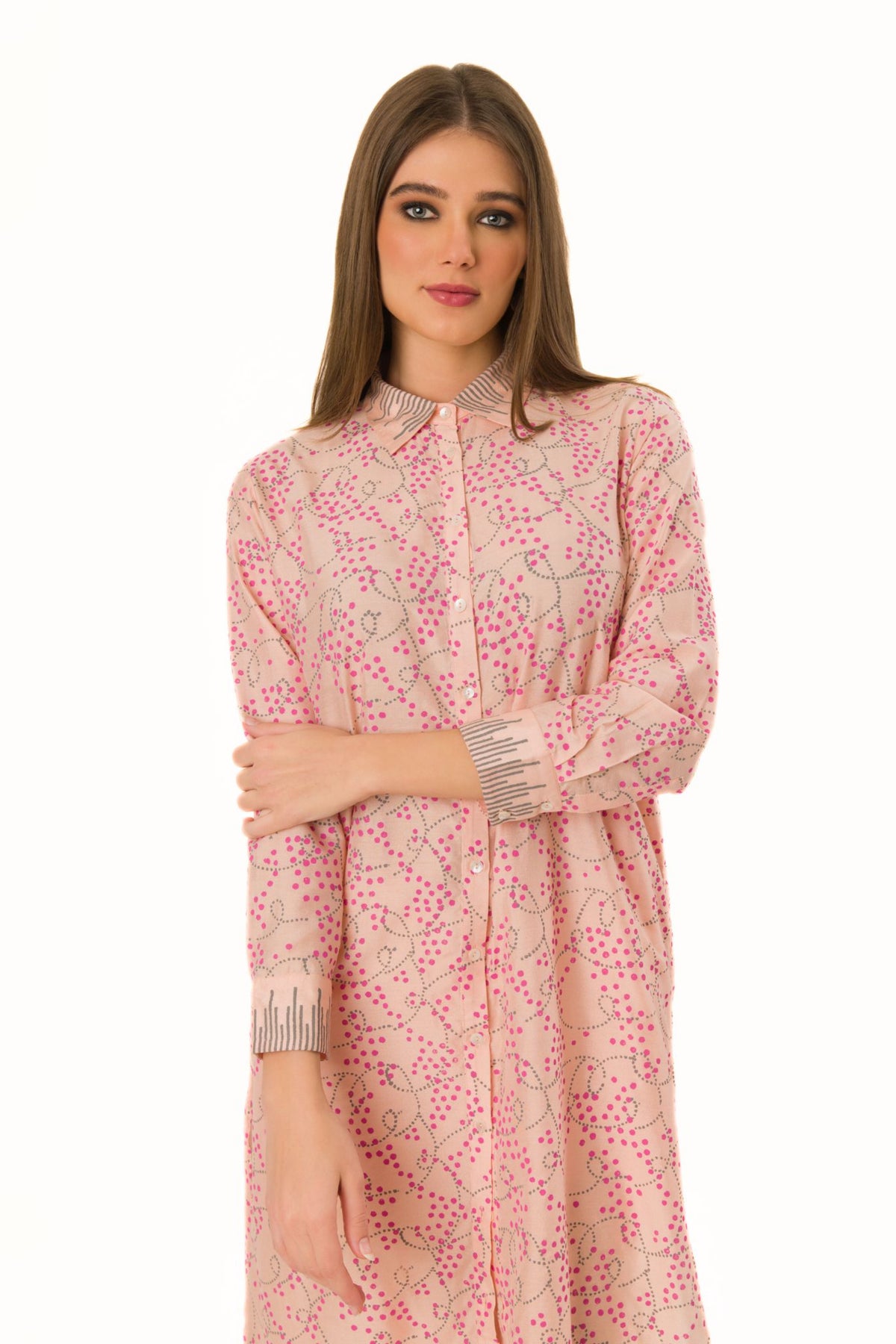 Peachy- Pink Tunic Set