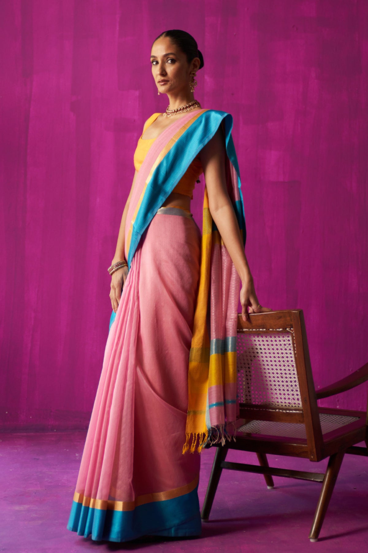 Indira Pink Saree