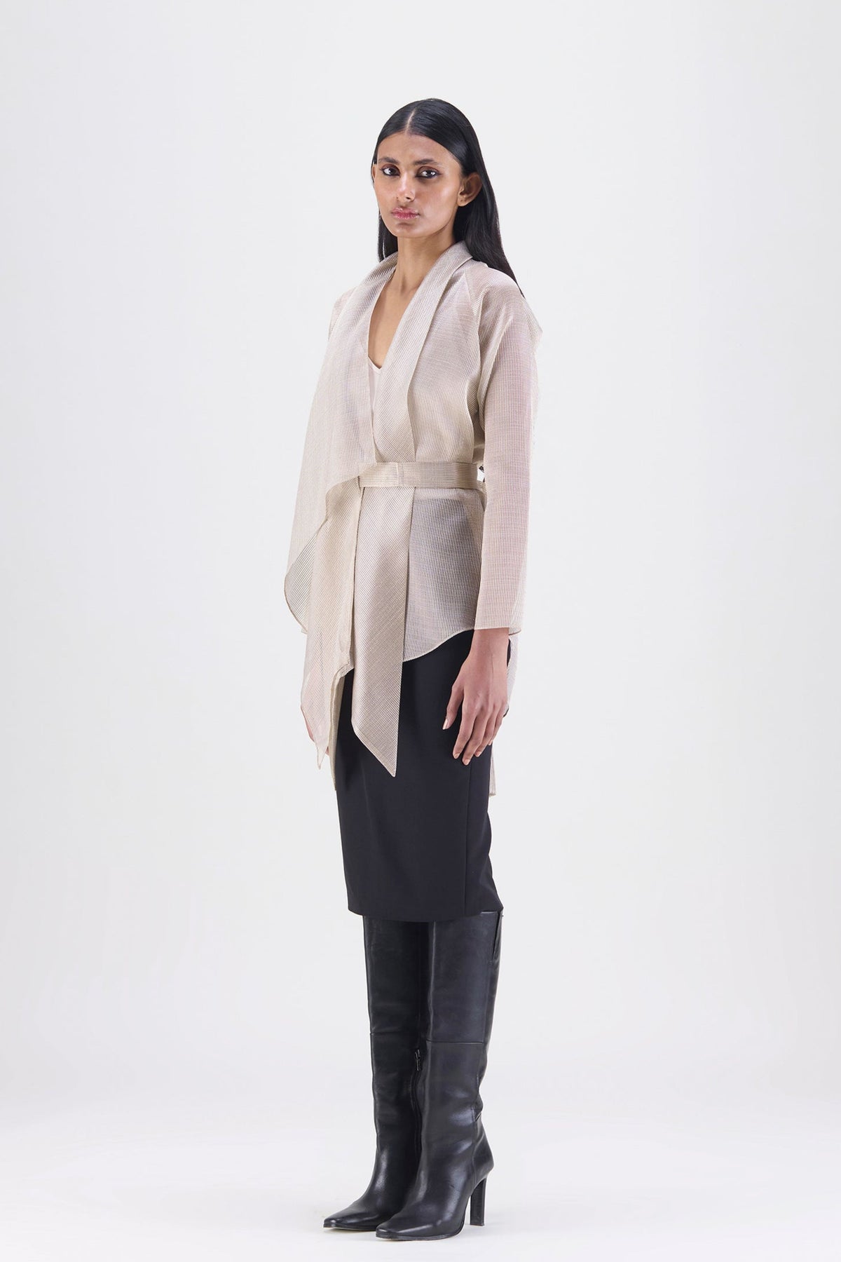 Sand Draped Wrap Shirt