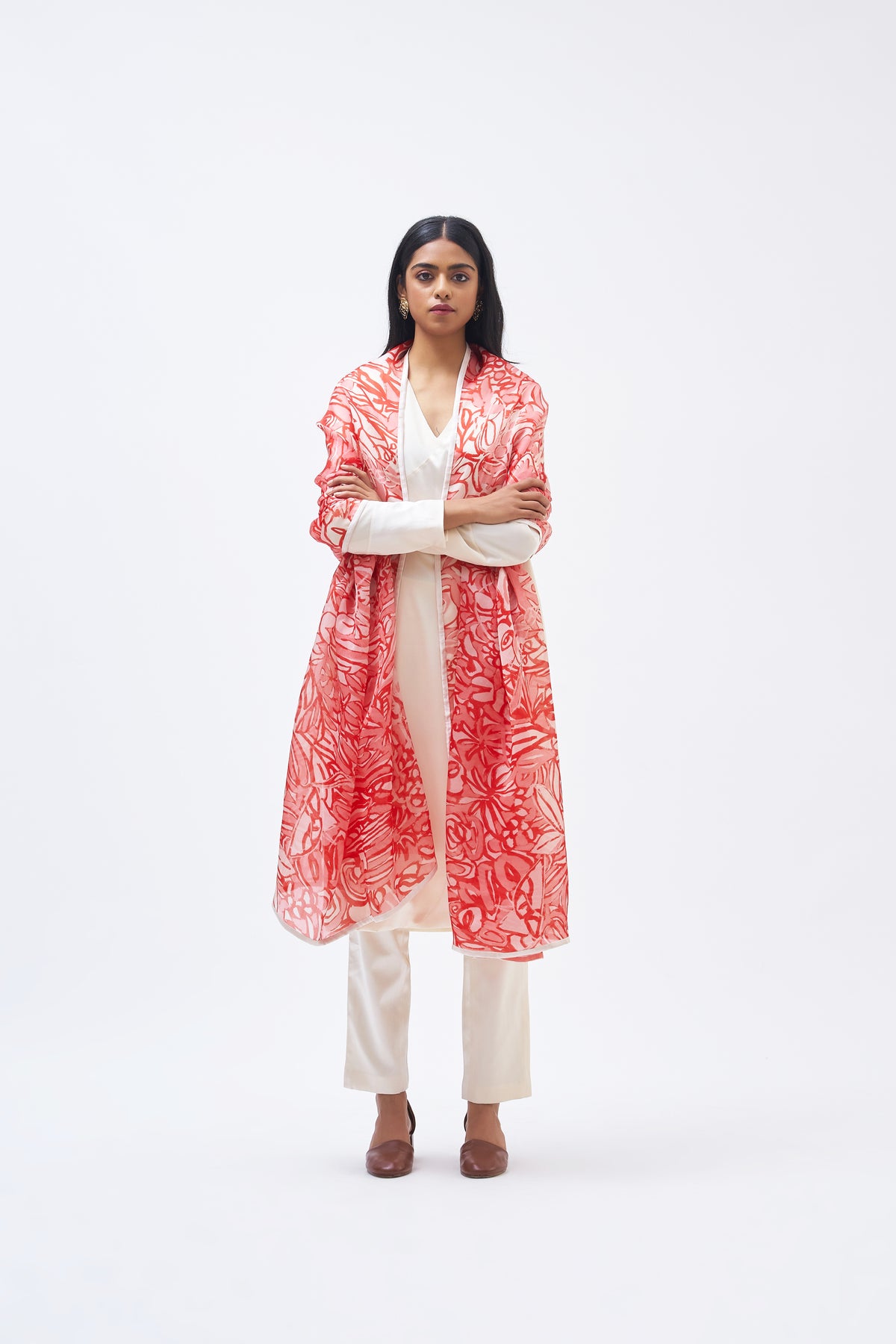 Masai Coral Pink Dupatta