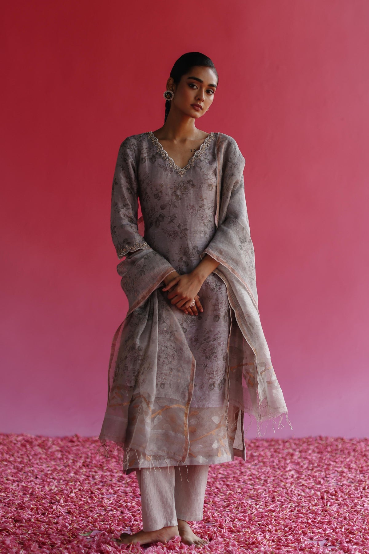 Swaroop Grey Kurta Set