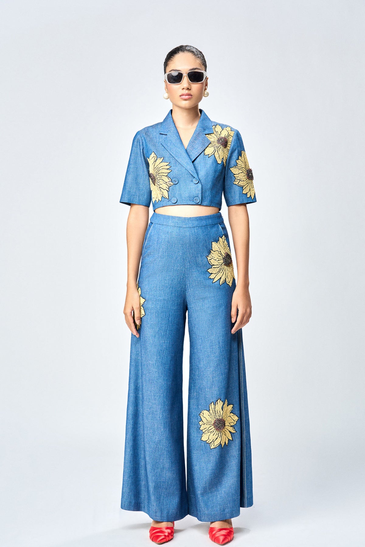 Steel Blue Co-ord Set