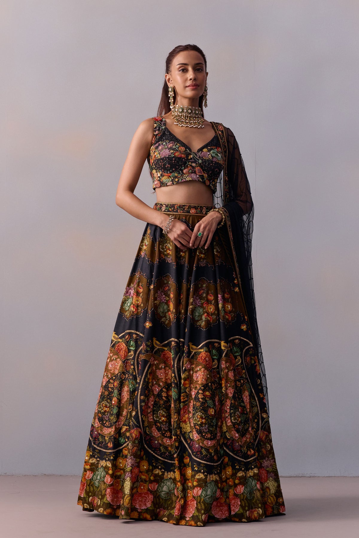 Black Naaz Lehenga Set