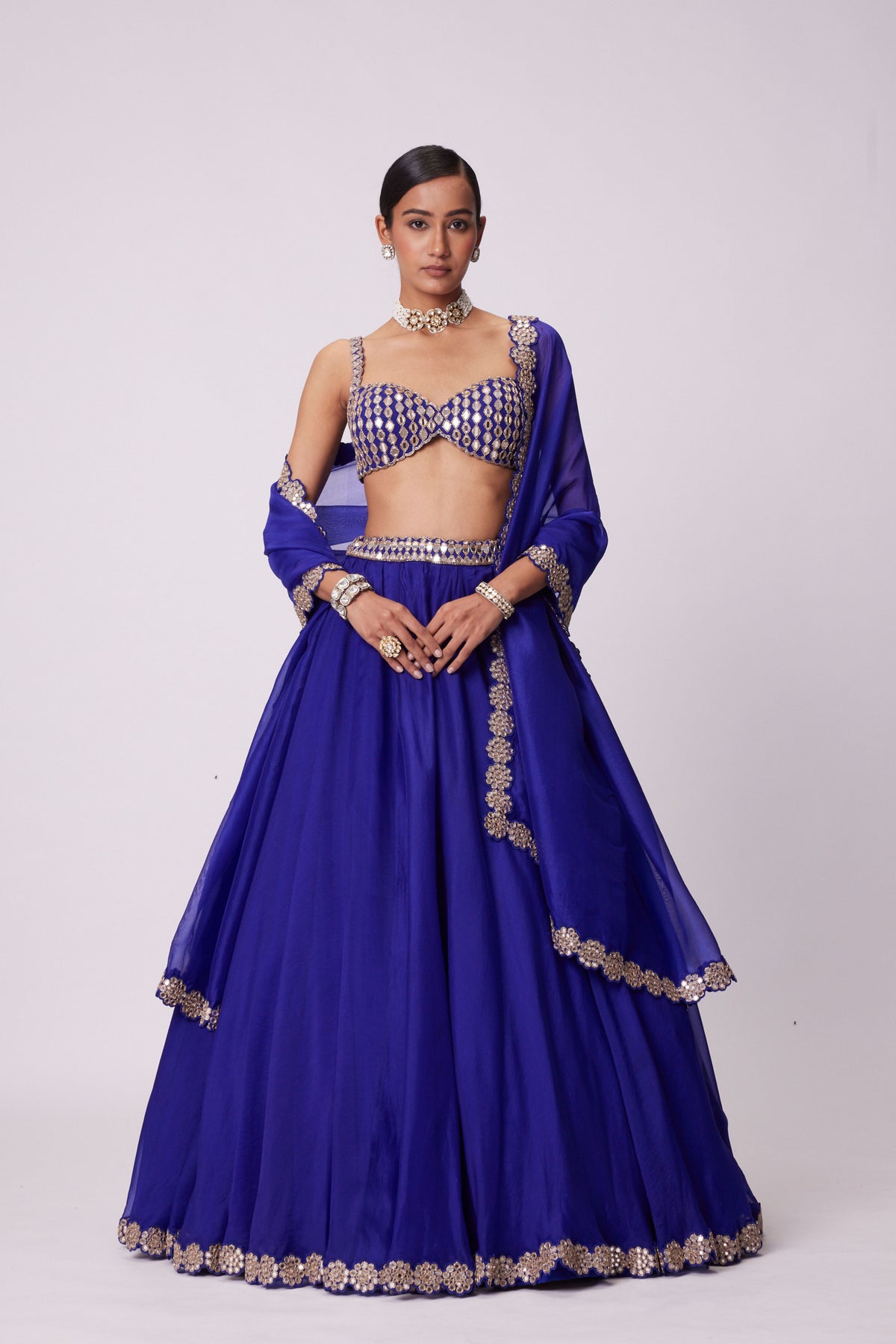 Persian Blue Lehenga Set