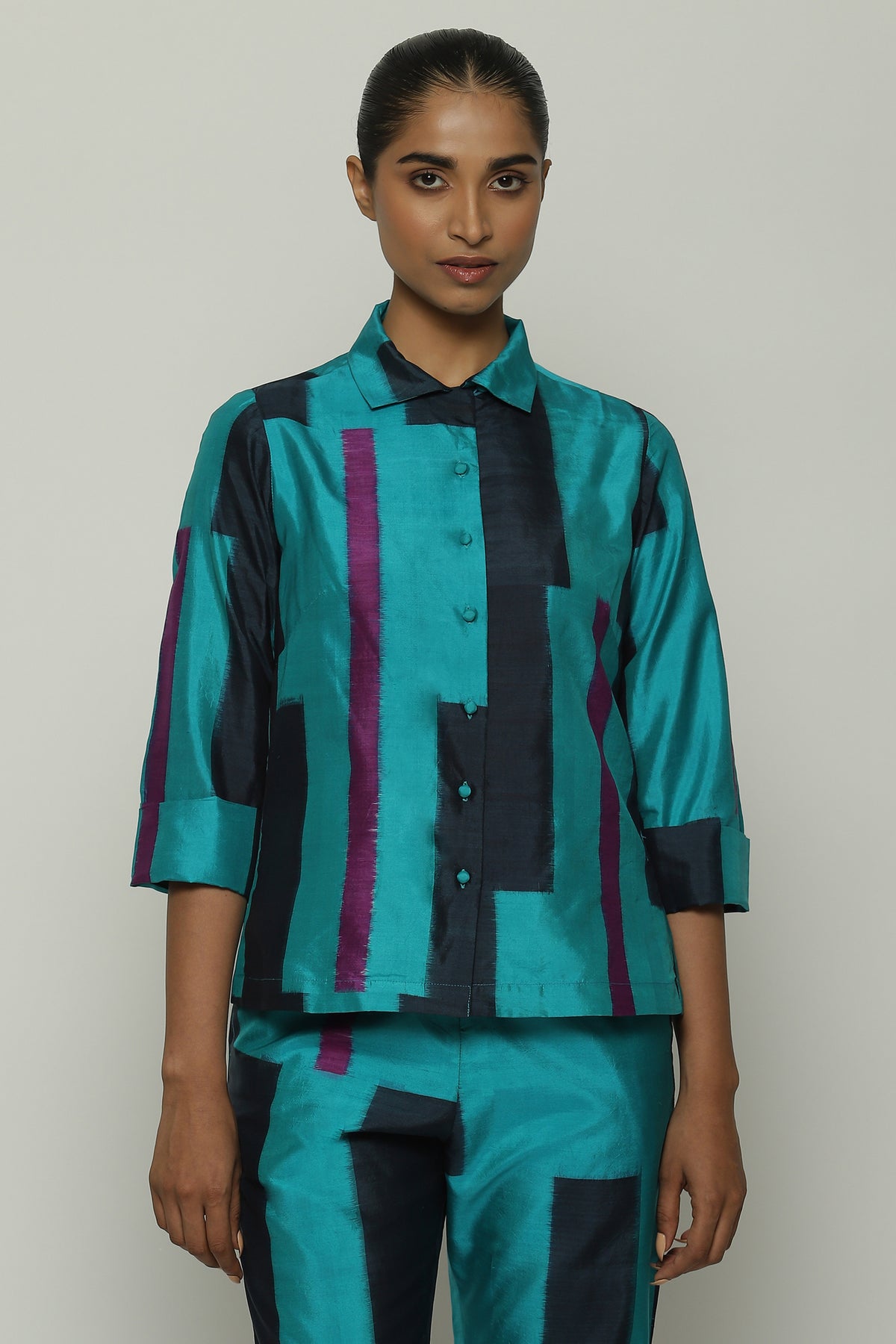 Blue Ikat Shirt