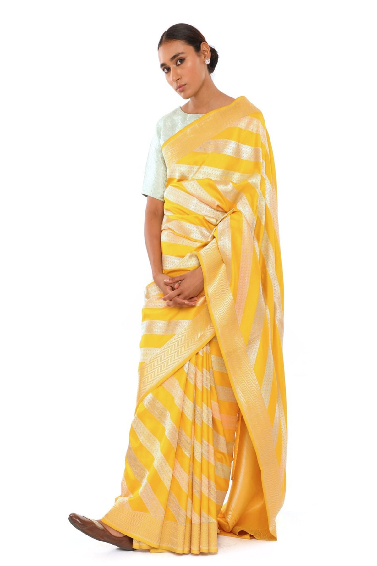 Advaita Mustard Saree