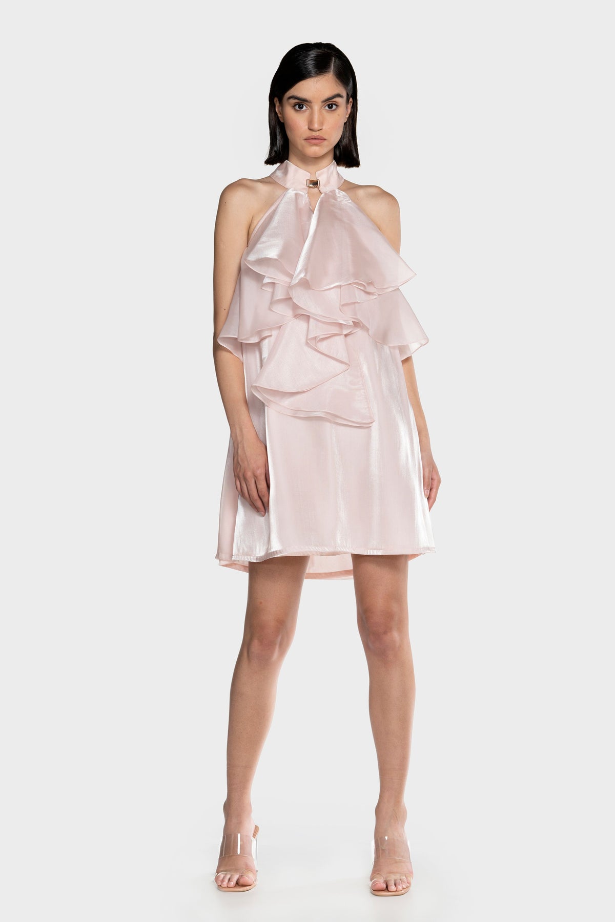 Fluid Organza Mini Dress