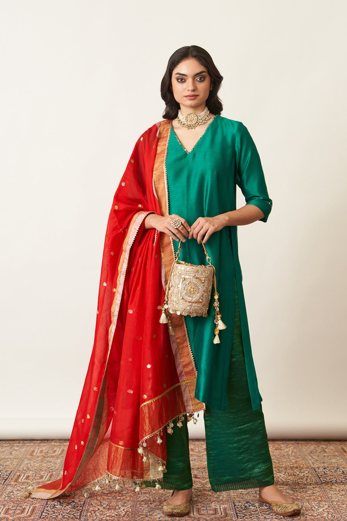 Emerald Green Kurta