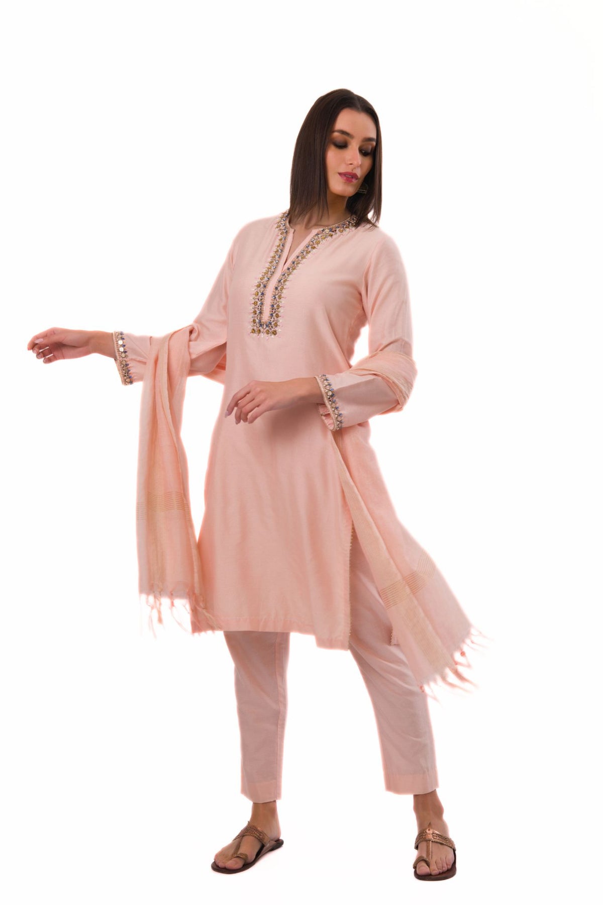 Florid Jewelled Kurta Set