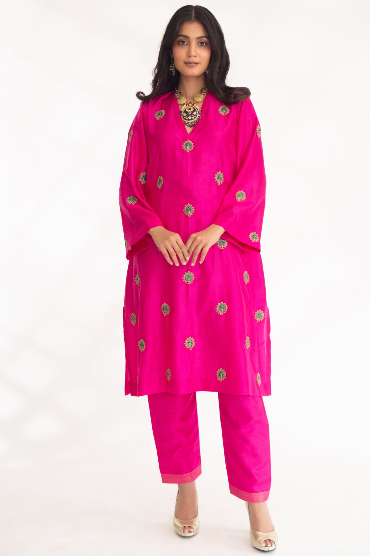 Magenta Pink Devya Kurta Set