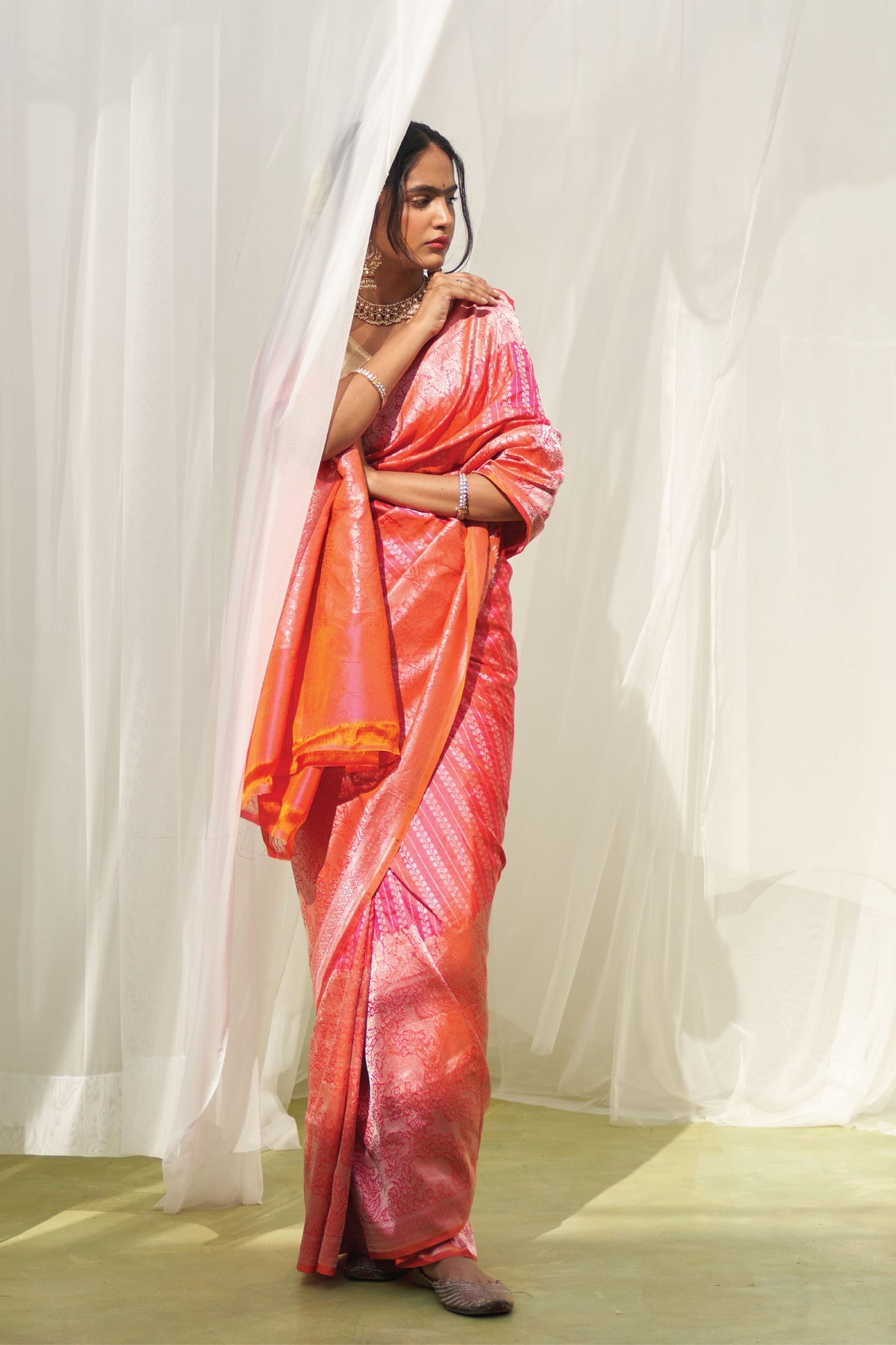 Nitara Pink Saree