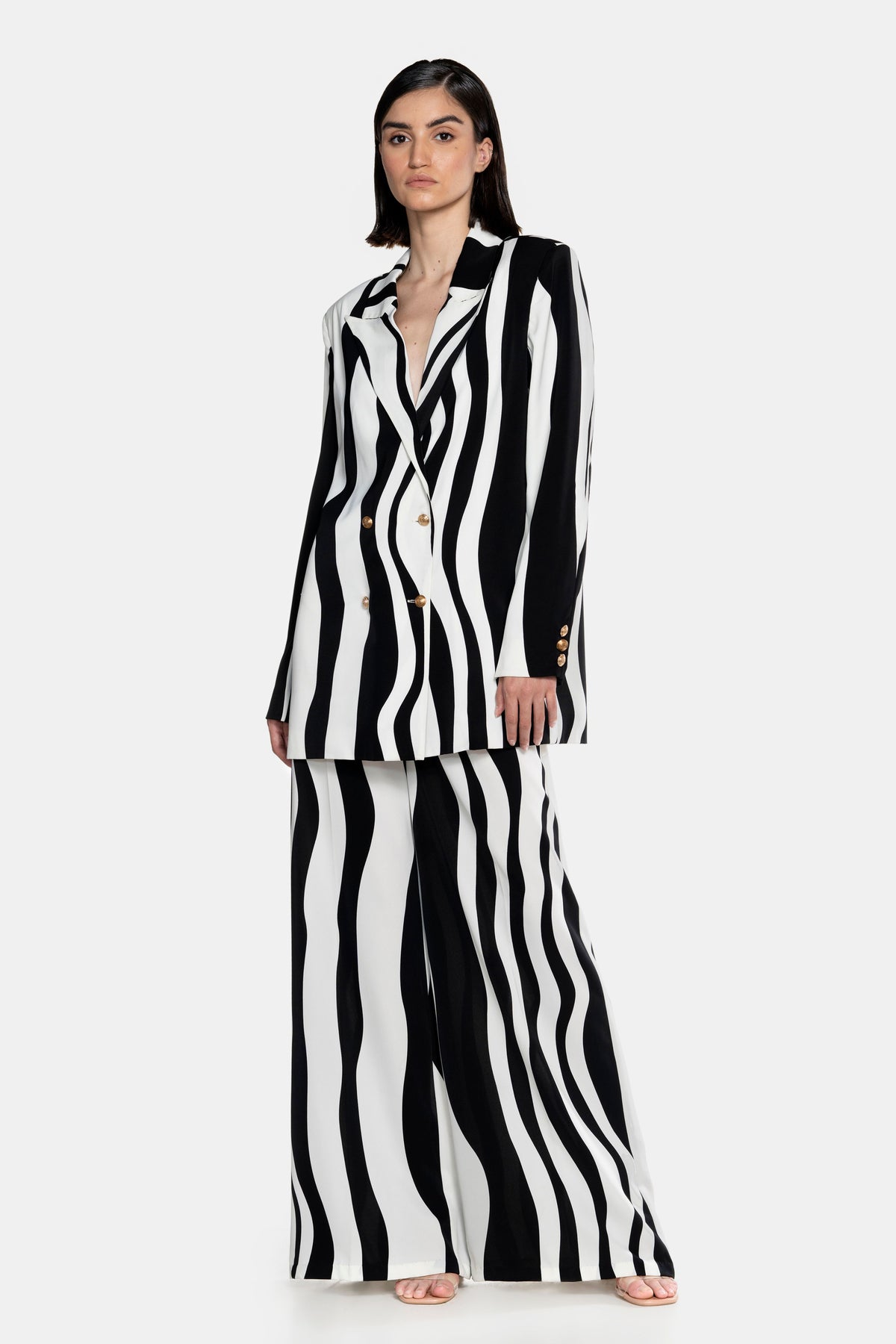 Fluid Graphic Oversized Suit