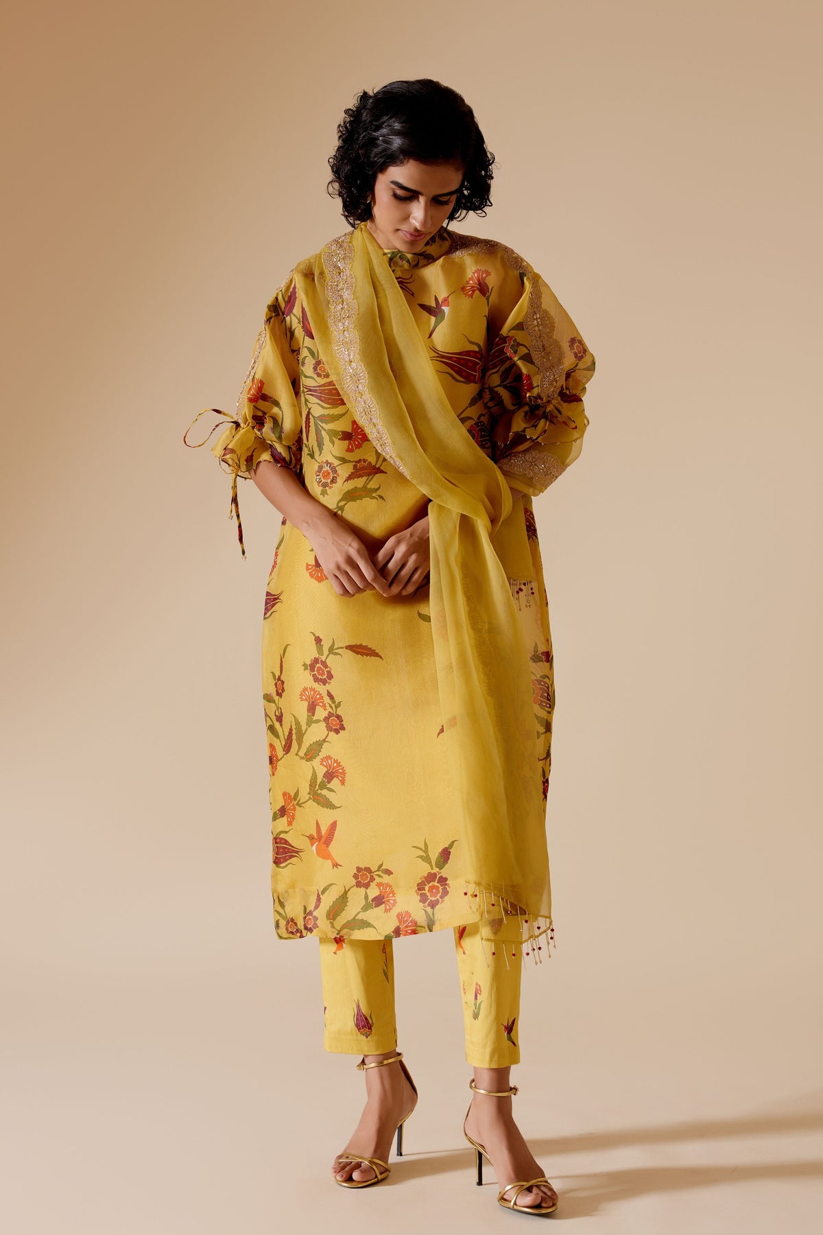 Bia Yellow Print Tunic Set