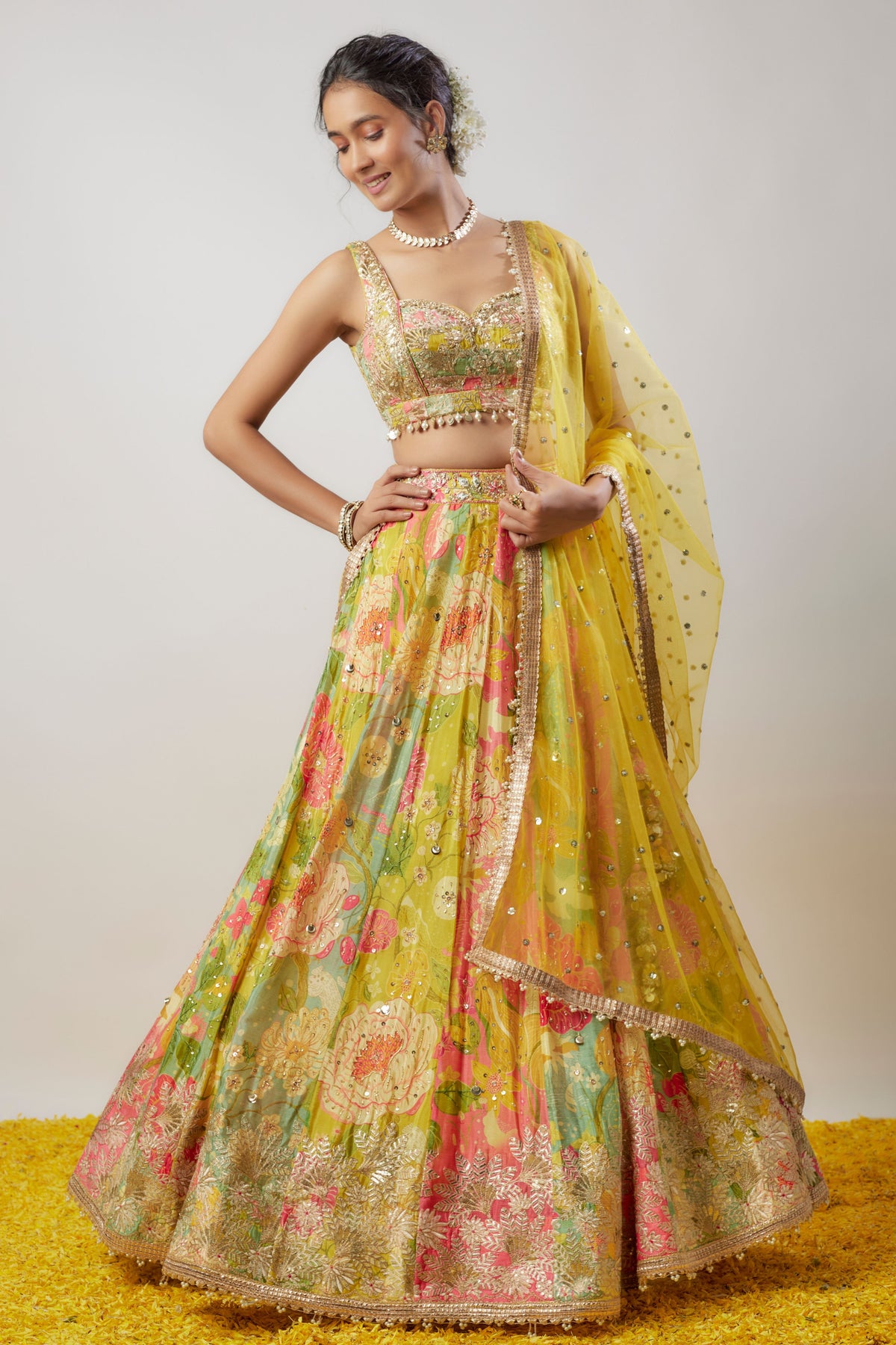 Kamiya Yellow Lehenga Set