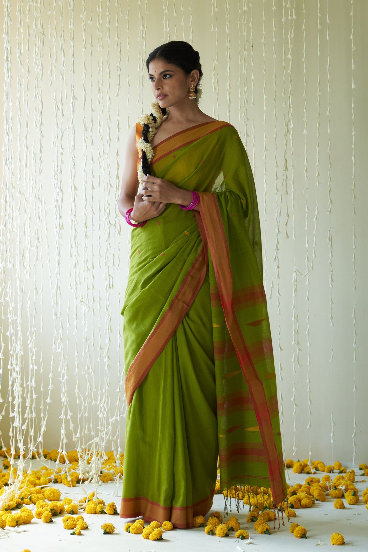 Amodini Green Saree