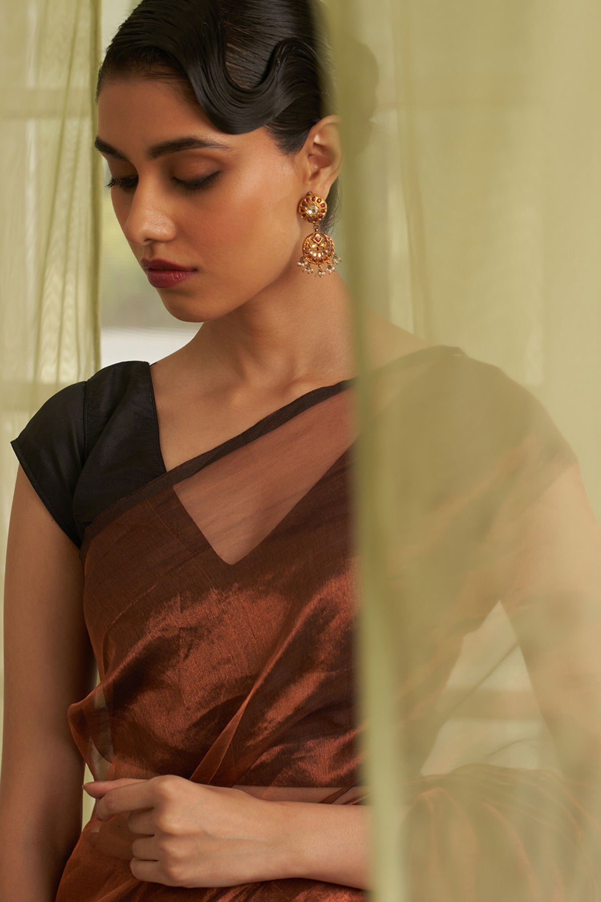 Dibya Rust Saree