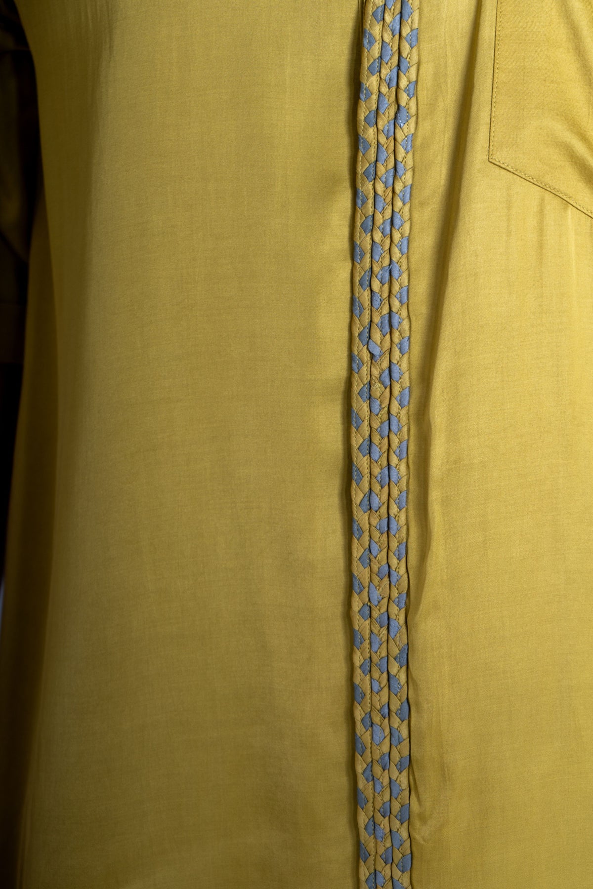 Yellow-green Braid Shirt