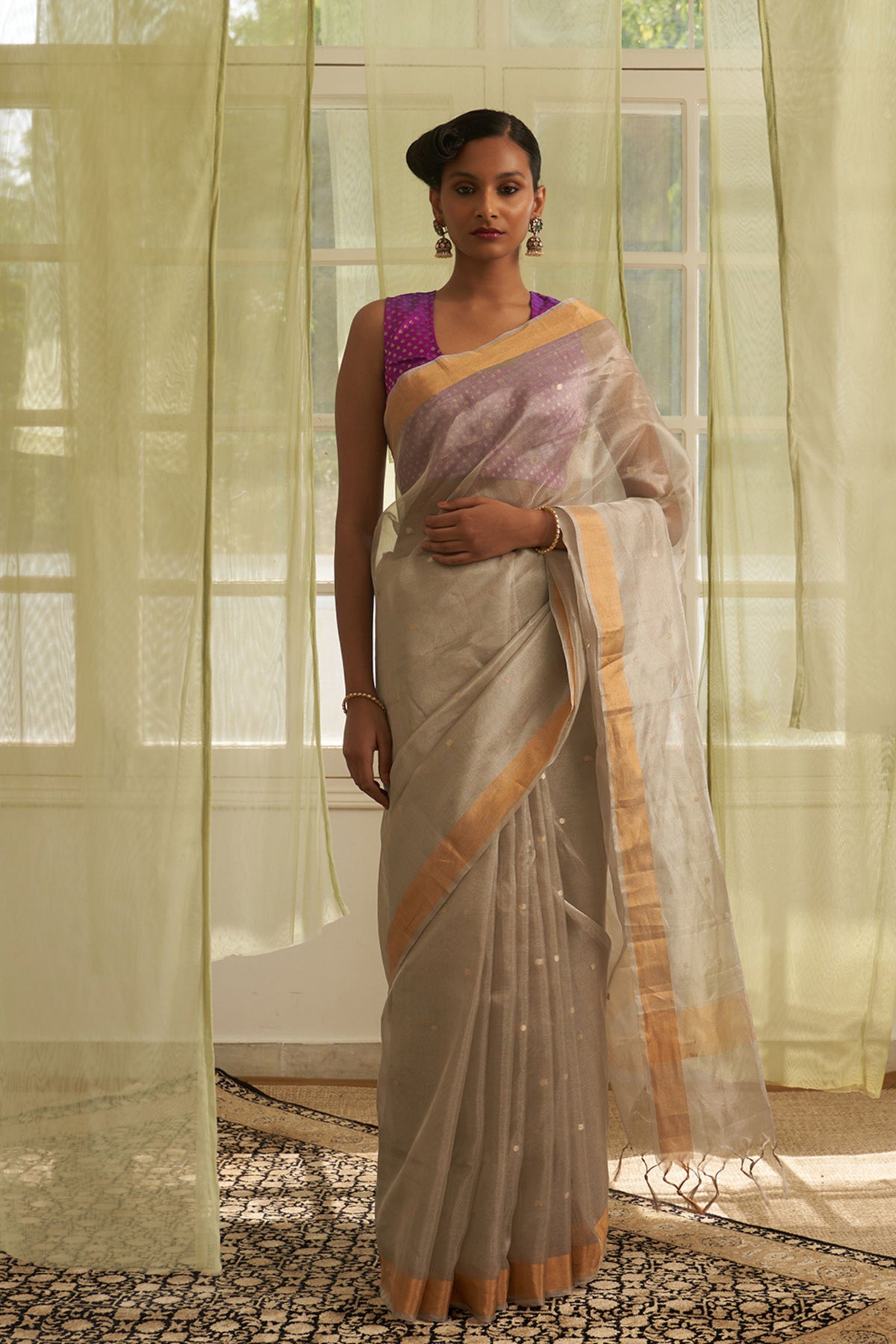 Amruta Silver Saree